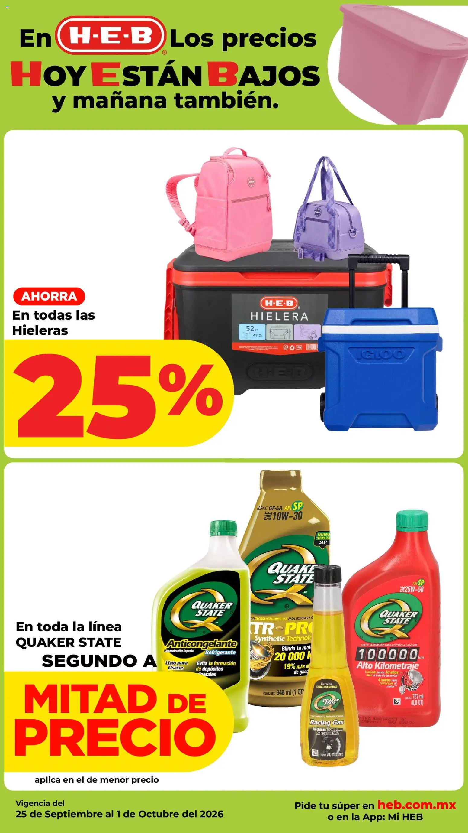 Nuevas ofertas de H-E-B válidas en toda la República Mexicana desde el 25/09/2026. ¡Encuentra las mejores ofertas en H-E-B folleto! | Página: 11