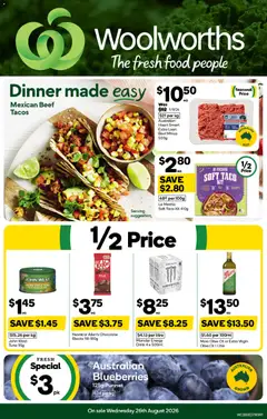 Preview of Woolworths catalogue - valid from 26/08/2026