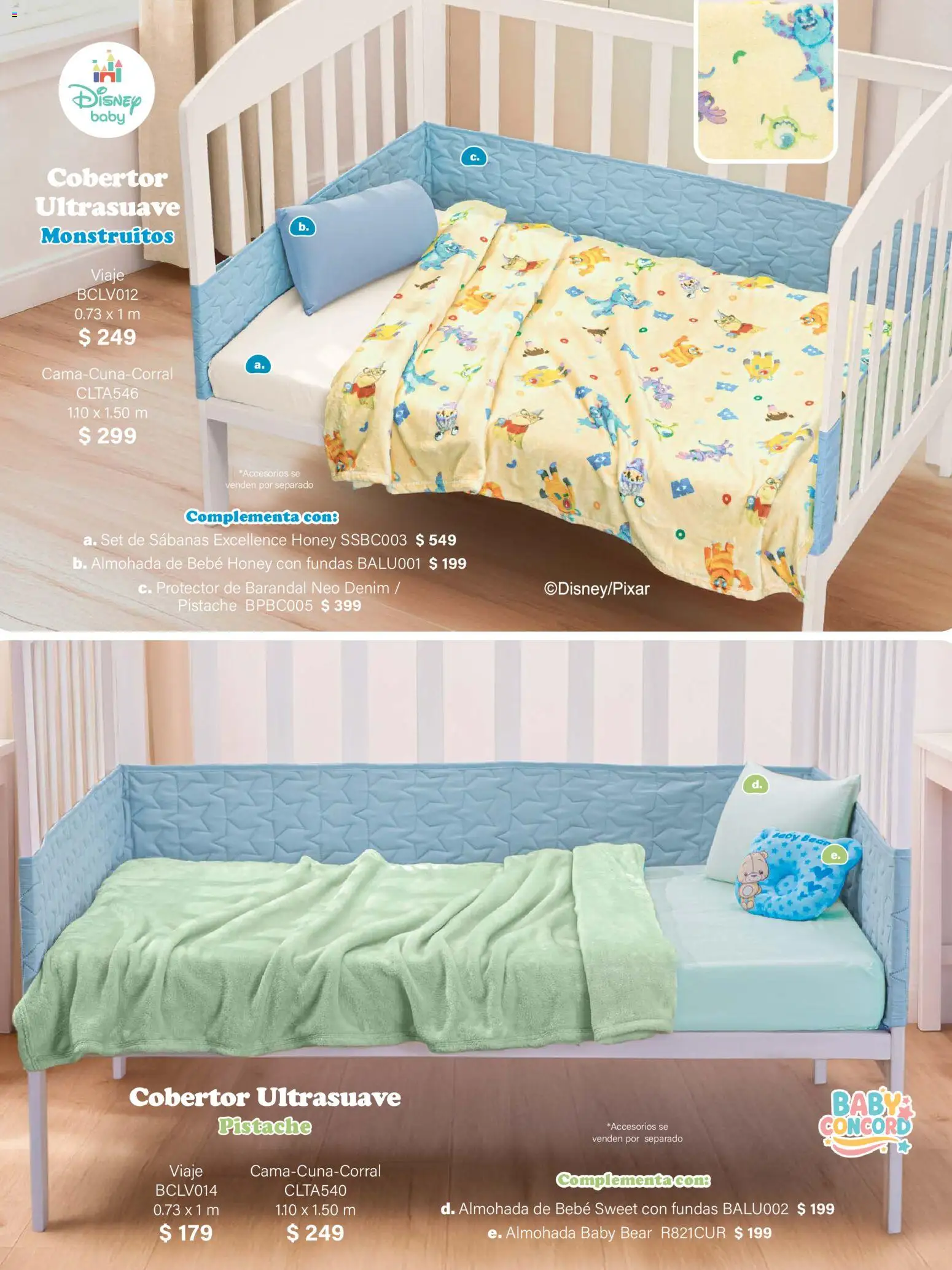 Nuevas ofertas de Colchas Concord válidas en toda la República Mexicana desde el 01/02/2026. ¡Encuentra las mejores ofertas en Colchas Concord catálogo Baby! | Página: 37 | Productos: Cobertor, Almohada, Sabanas