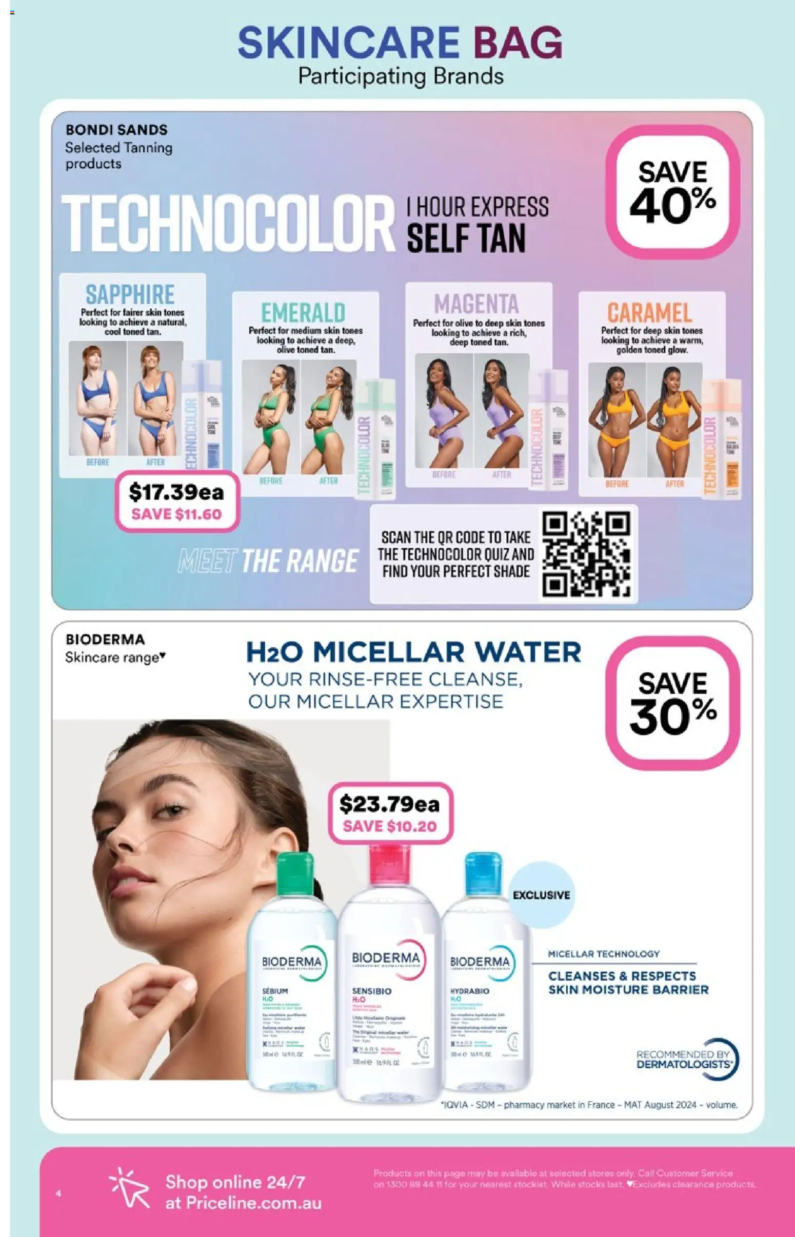 Priceline Pharmacy catalogue - valid from 09.04.2026 | Page: 4 | Products: Emerald, Micellar water, Water, Bag