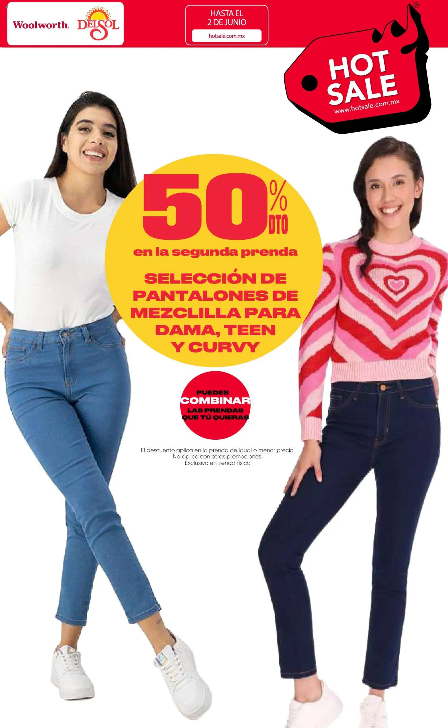 Nuevas ofertas de Del Sol y Woolworth válidas en toda la República Mexicana desde el 25.05.2026. ¡Encuentra las mejores ofertas en Del Sol y Woolworth Hot Sale! | Página: 2