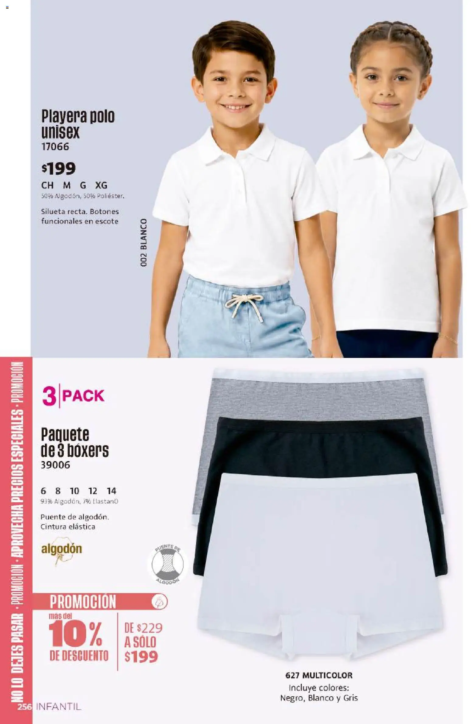 Nuevas ofertas de Ilusión válidas en toda la República Mexicana desde el 01/08/2026. ¡Encuentra las mejores ofertas en Ilusión catálogo Otoño! | Página: 258 | Productos: Boxers, Algodón, Playera