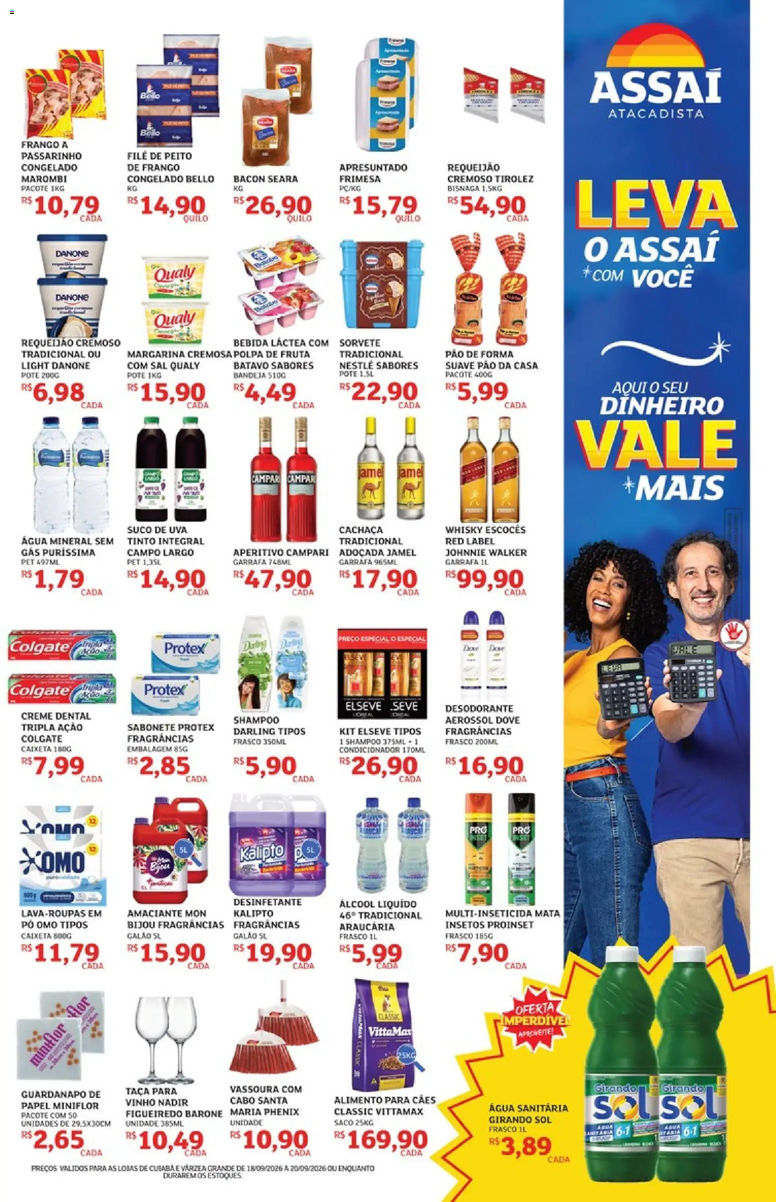 Assaí Atacadista Folheto - válido de 18/09/2026 | Página: 3 | Produtos: Condicionador, Desodorante, Bebida, Margarina