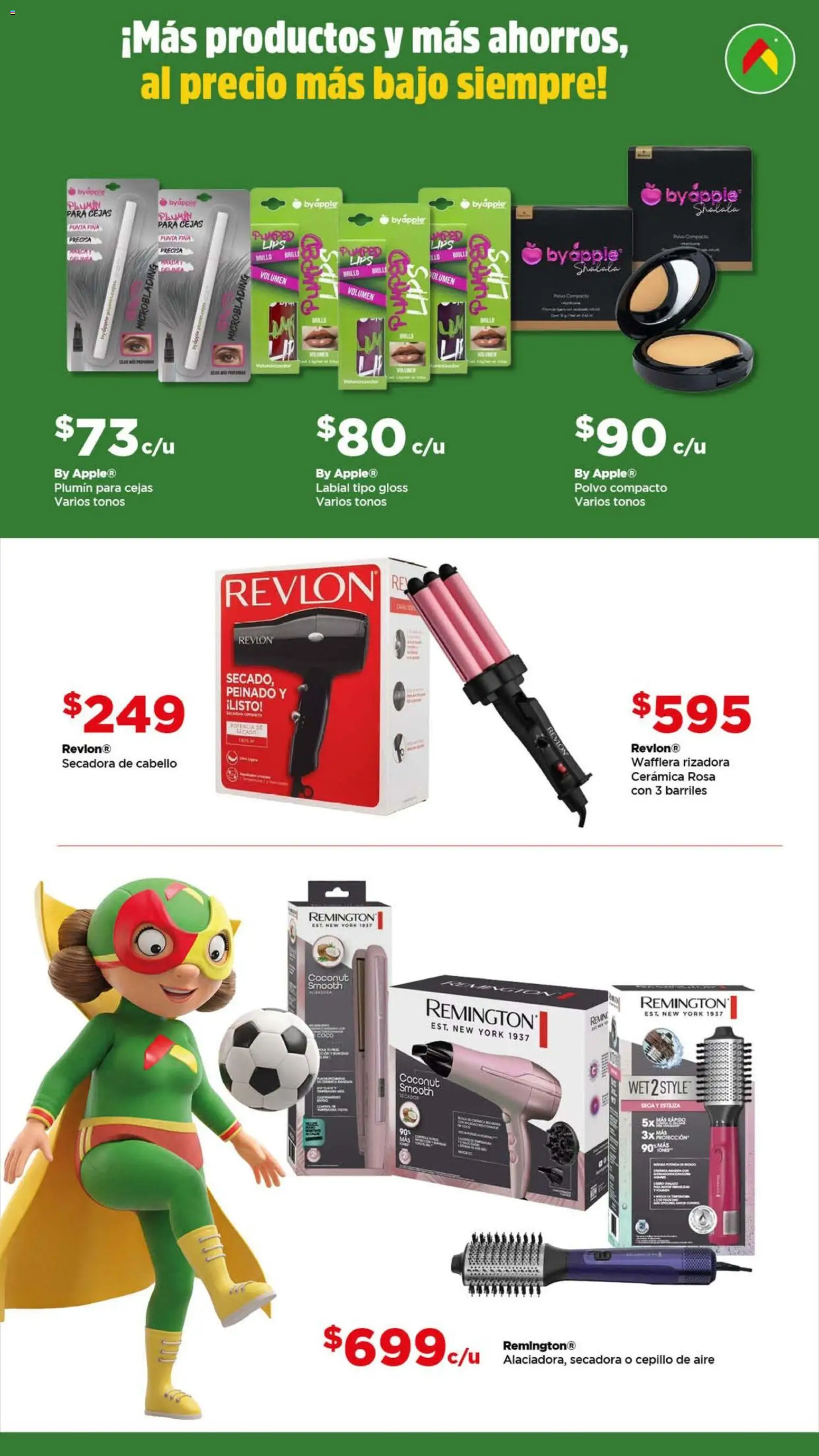 Nuevas ofertas de Bodega Aurrerá válidas en toda la República Mexicana desde el 03.06.2026. ¡Encuentra las mejores ofertas en Bodega Aurrerá folleto Más productos y más ahorros! | Página: 6 | Productos: Cepillo, Brillo, Polvo compacto, Polvo