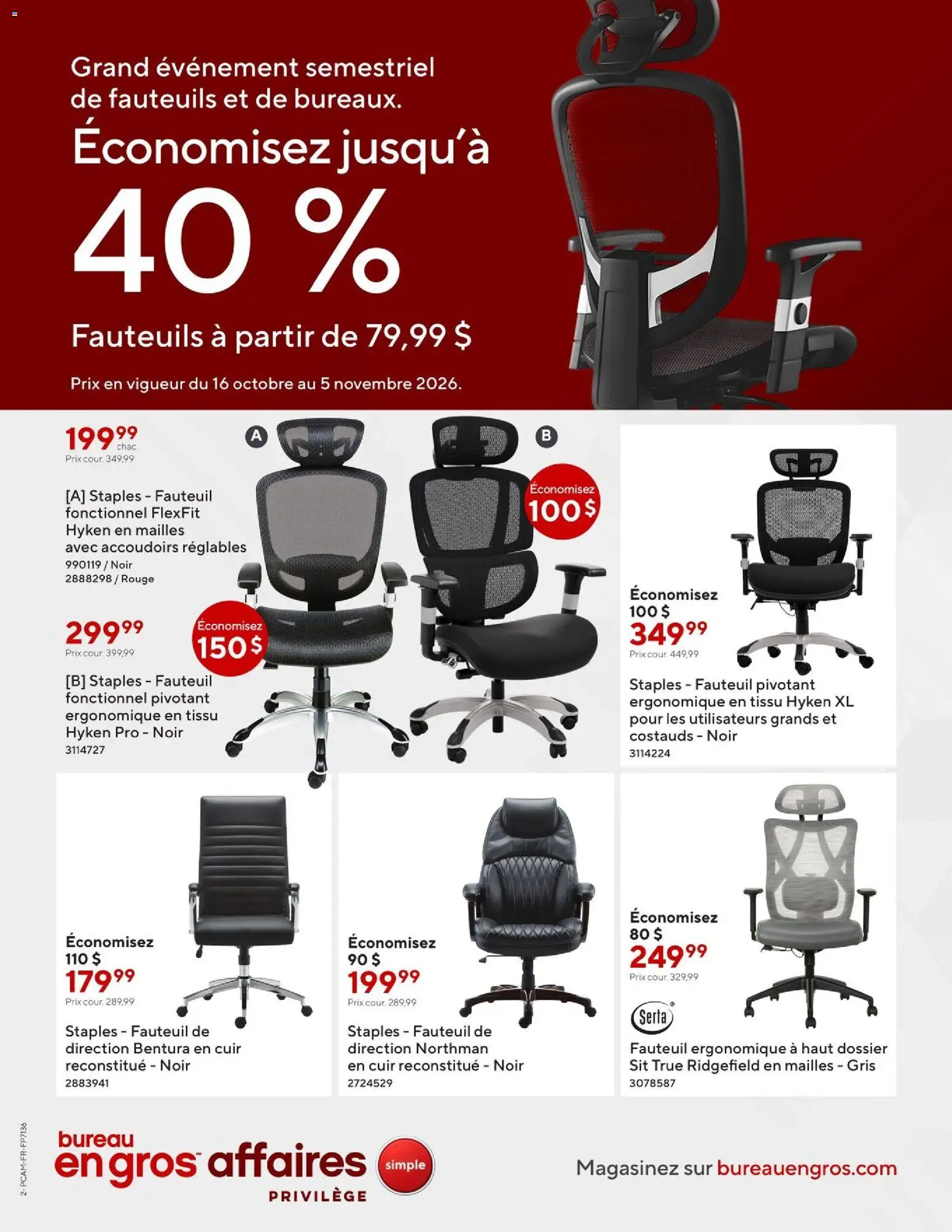 Staples flyer valid from Oct 16, 2026 | Page: 1