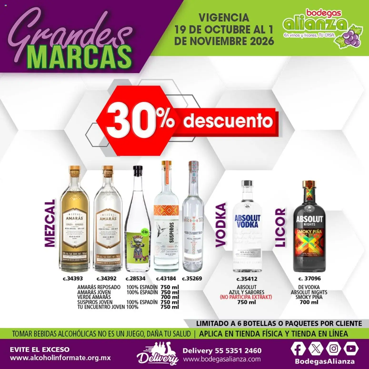 Nuevas ofertas de Bodegas Alianza válidas en toda la República Mexicana desde el 19/10/2026. ¡Encuentra las mejores ofertas en Bodegas Alianza catálogo Grandes Marcas! | Página: 13