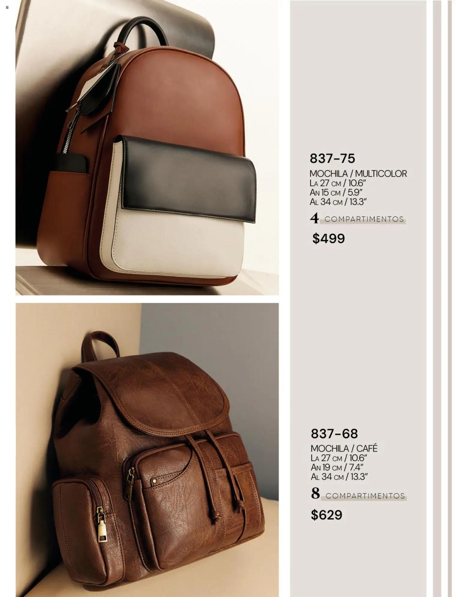 Nuevas ofertas de Cklass válidas en toda la República Mexicana desde el 08/07/2026. ¡Encuentra las mejores ofertas en Cklass catálogo Dama calzado! | Página: 130 | Productos: Mochila, Café