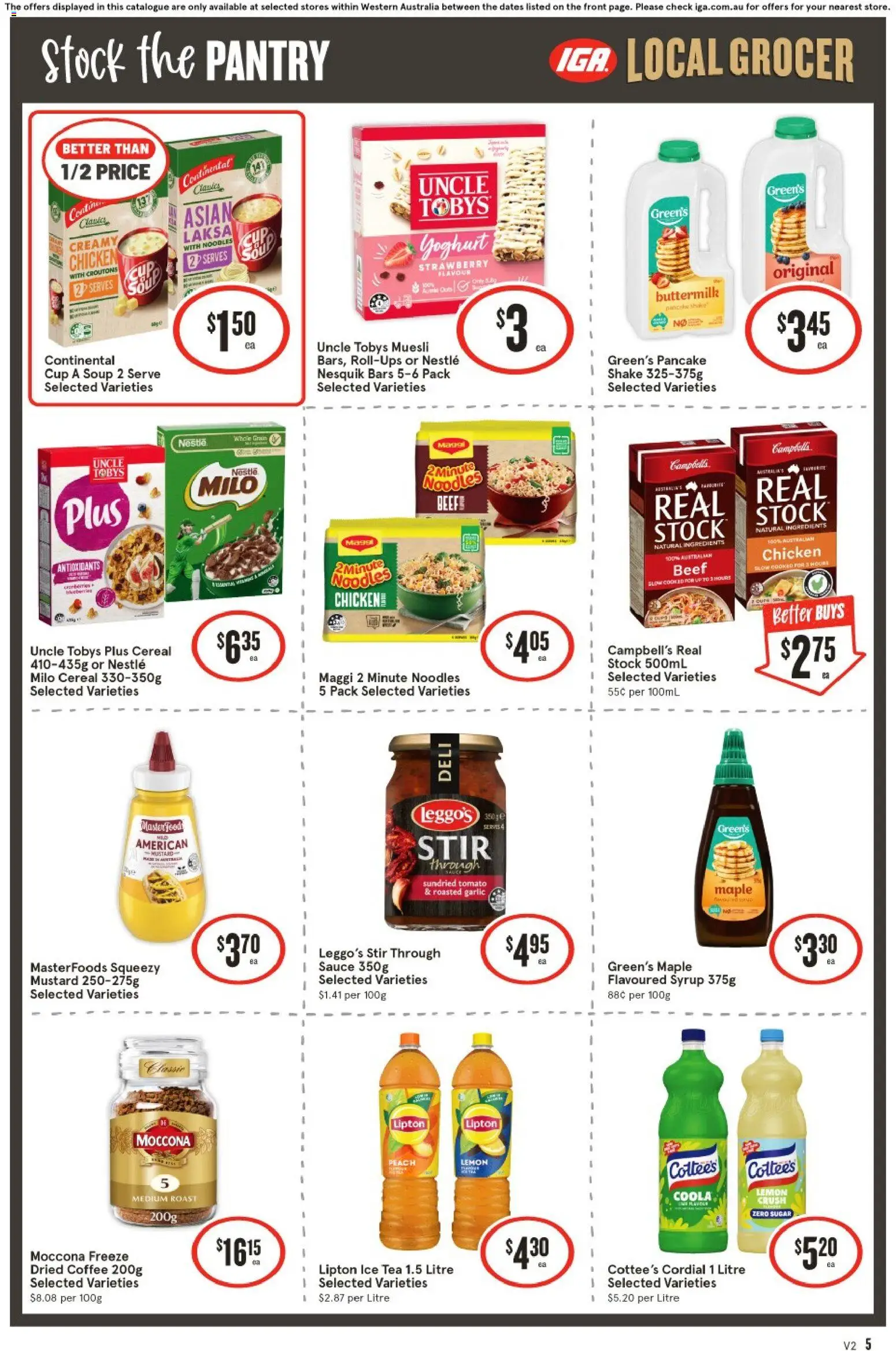 IGA catalogue - valid from 08/07/2026 | Page: 6 | Products: Mustard, Beef, Lemon, Greens