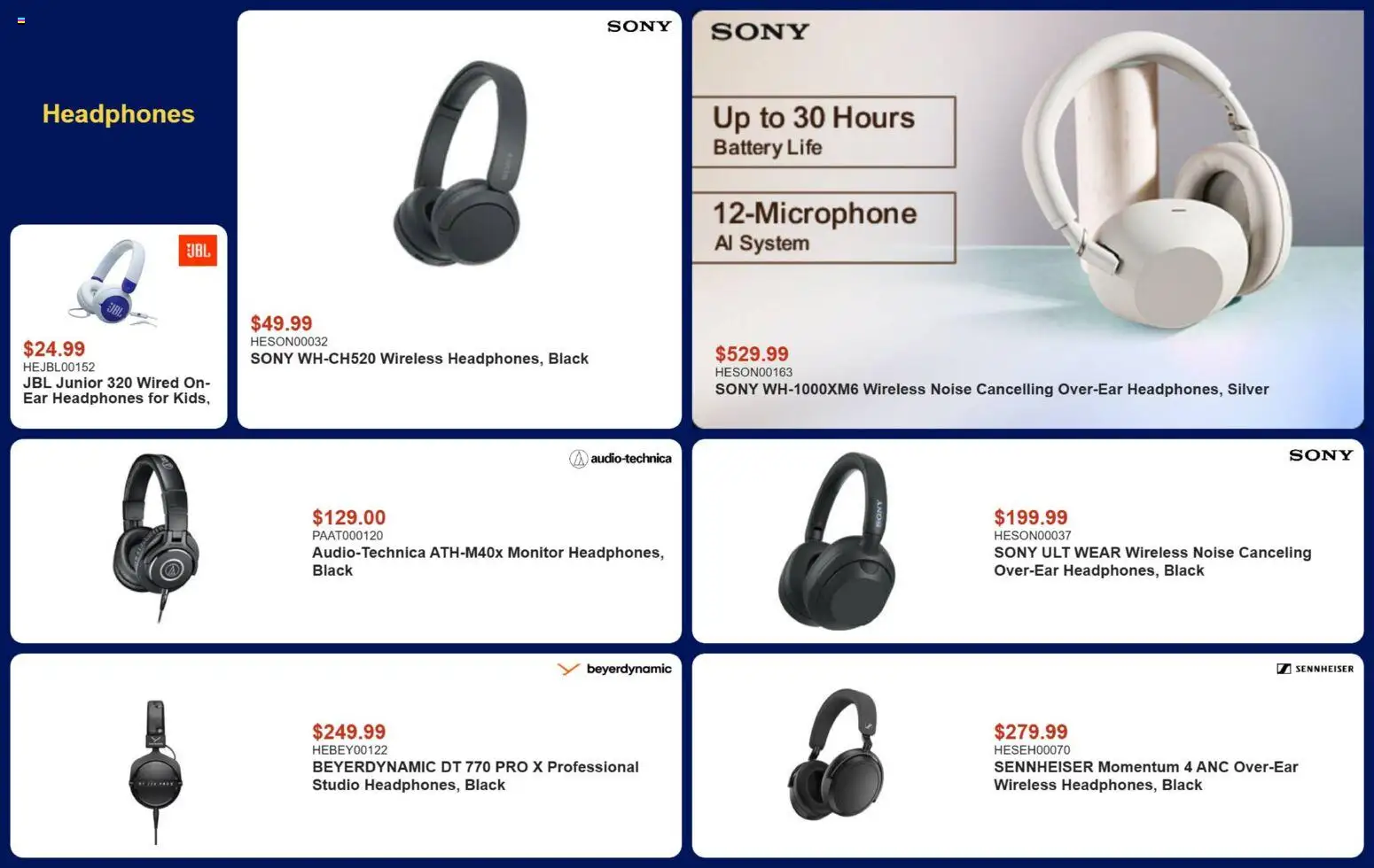 Canada Computers flyer valid from Aug 28, 2026 | Page: 9 | Products: Monitor, Headphones, Battery