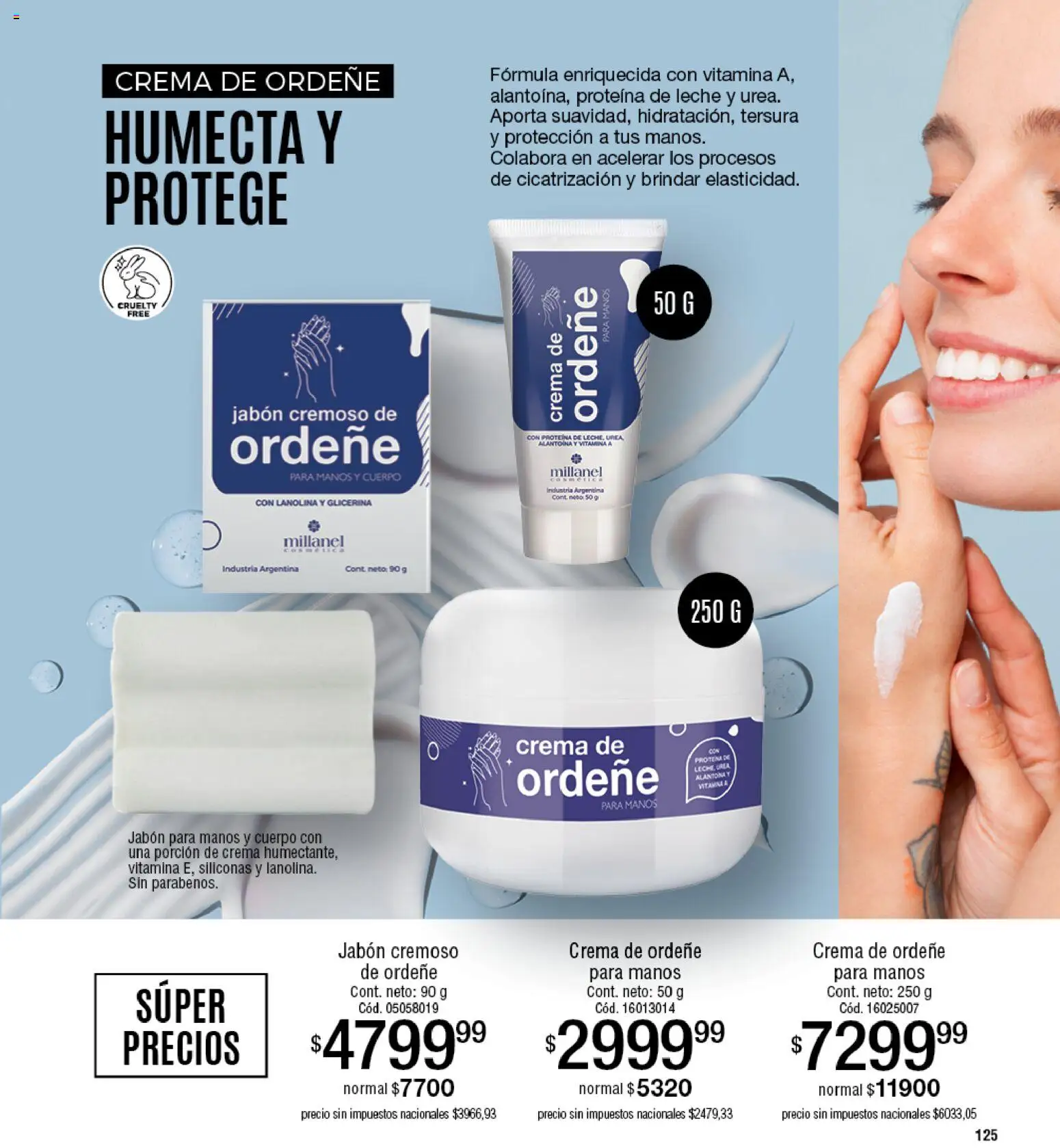 Millanel - Catálogo │ válido desde el 30/03/2026 | Página: 125 | Productos: Jabón, Proteína, Leche, Crema
