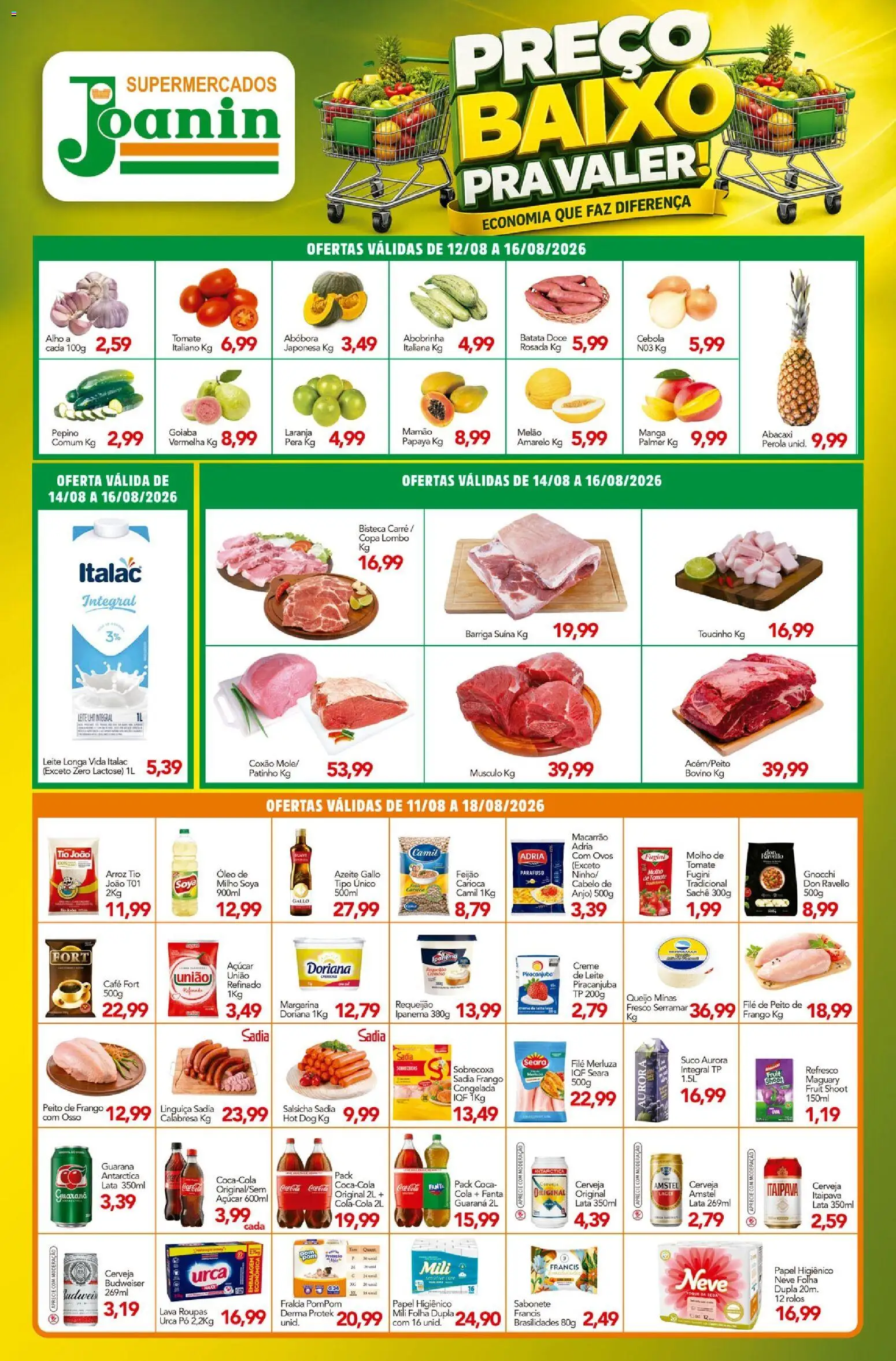 Supermercados Joanin Folheto - válido de 11/08/2026 | Página: 1