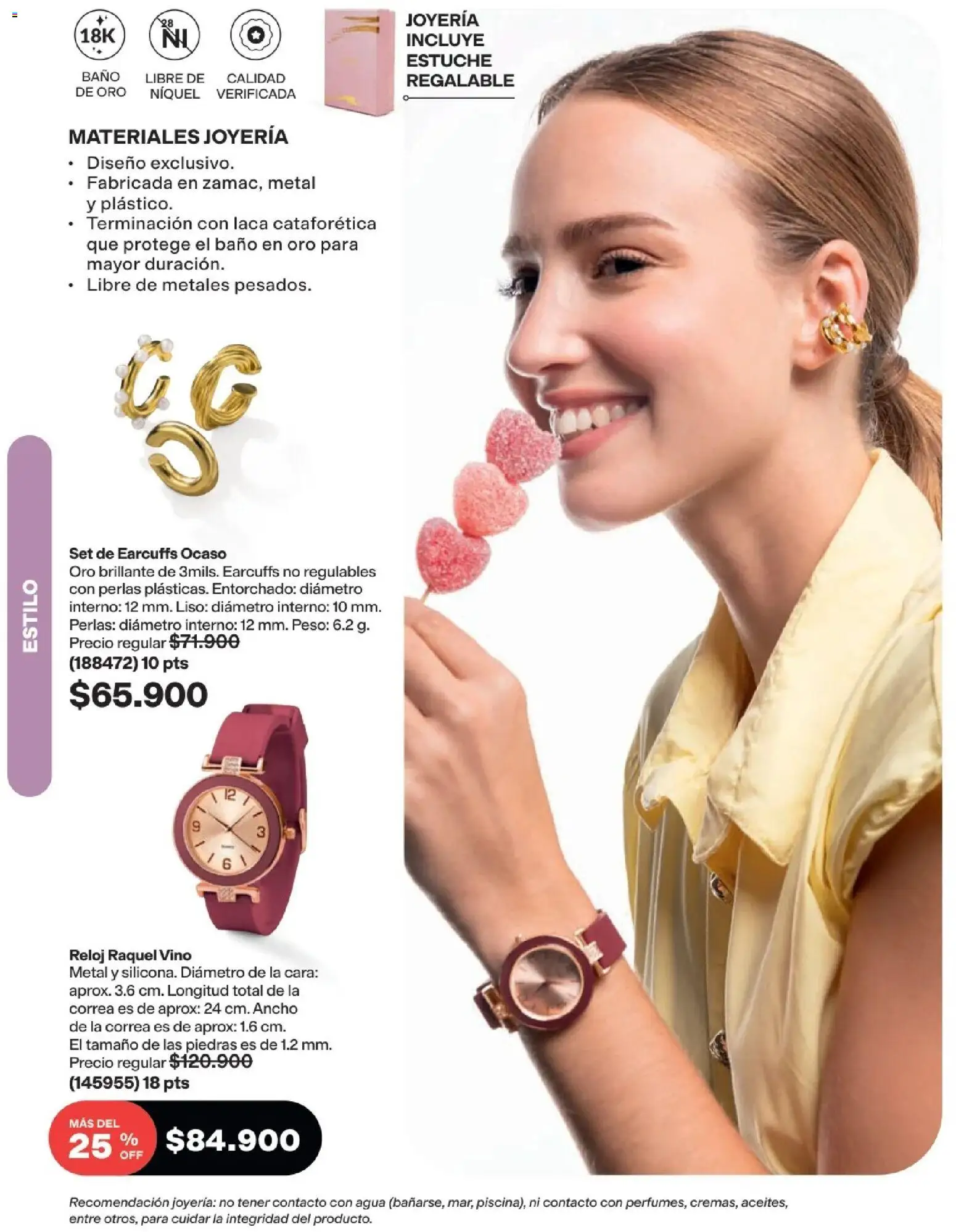 Avon revista - valida desde el 29/07/2026 | Página: 182 | Productos: Estuche, Reloj, Peso, Vino