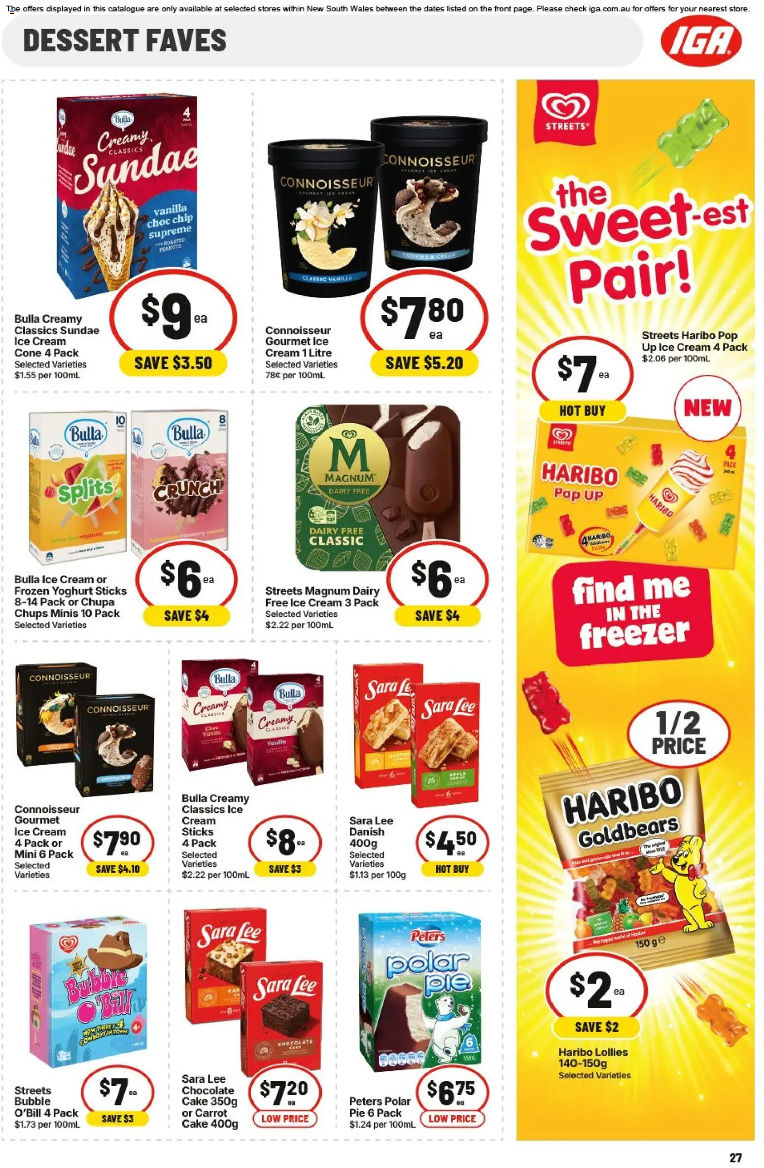 IGA catalogue - valid from 20.05.2026 | Page: 29 | Products: Dairy, Ice cream, Raspberry, Freezer