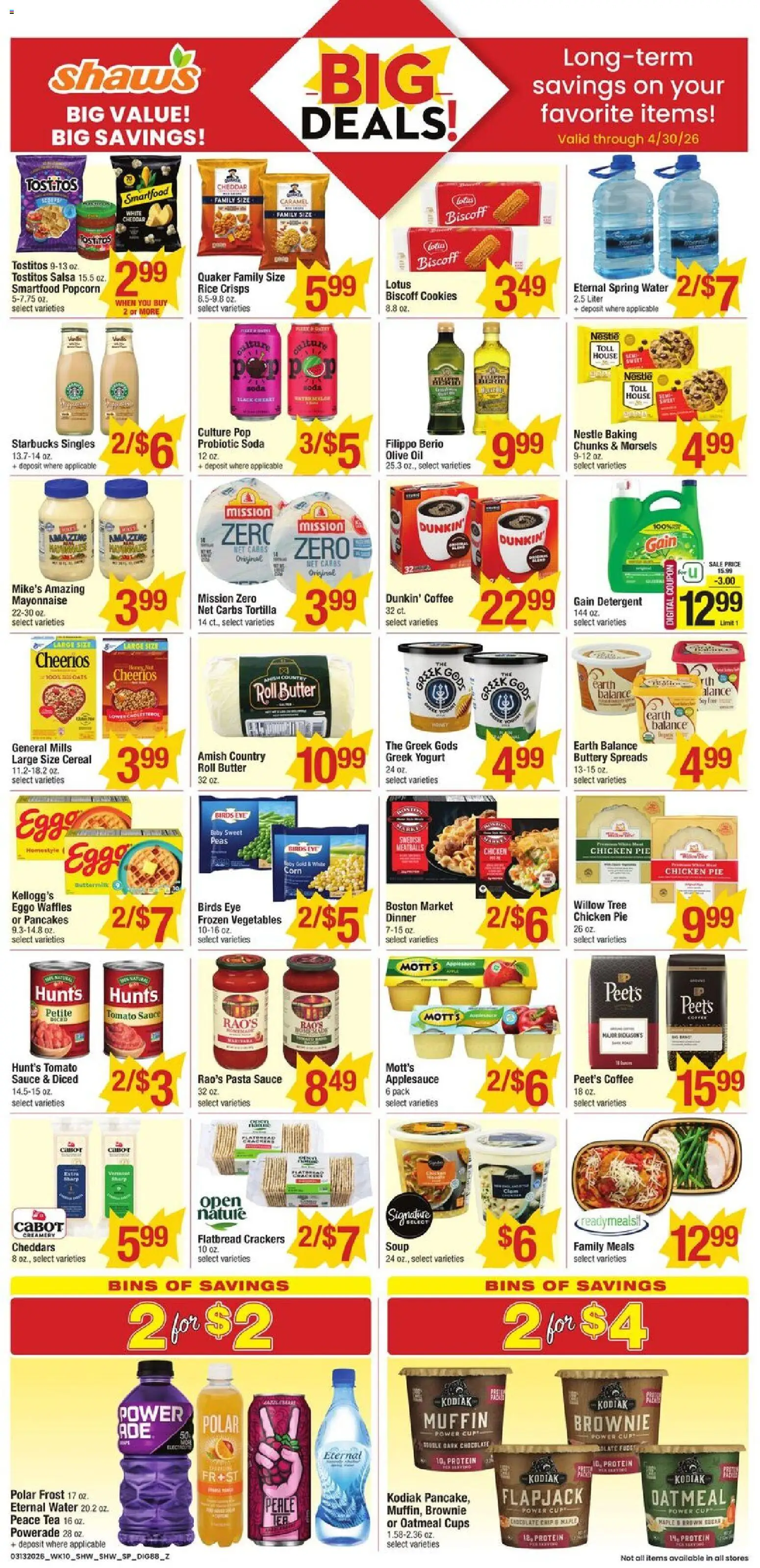 Shaw's Weekly Ad - MA - valid from 13.03.2026 | Page: 7 | Products: Yogurt, Oil, Chocolate, Chocolate Chip