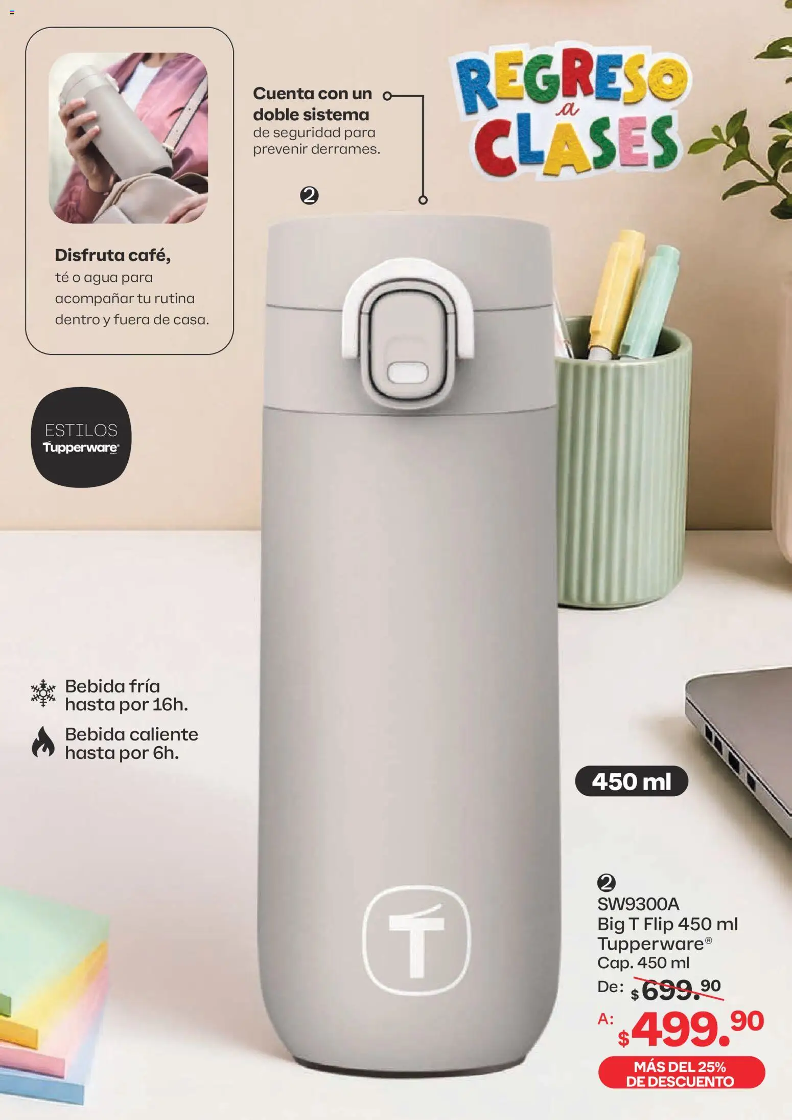 Nuevas ofertas de Tupperware válidas en toda la República Mexicana desde el 13/07/2026. ¡Encuentra las mejores ofertas en Tupperware catálogo! | Página: 15 | Productos: Agua, Té