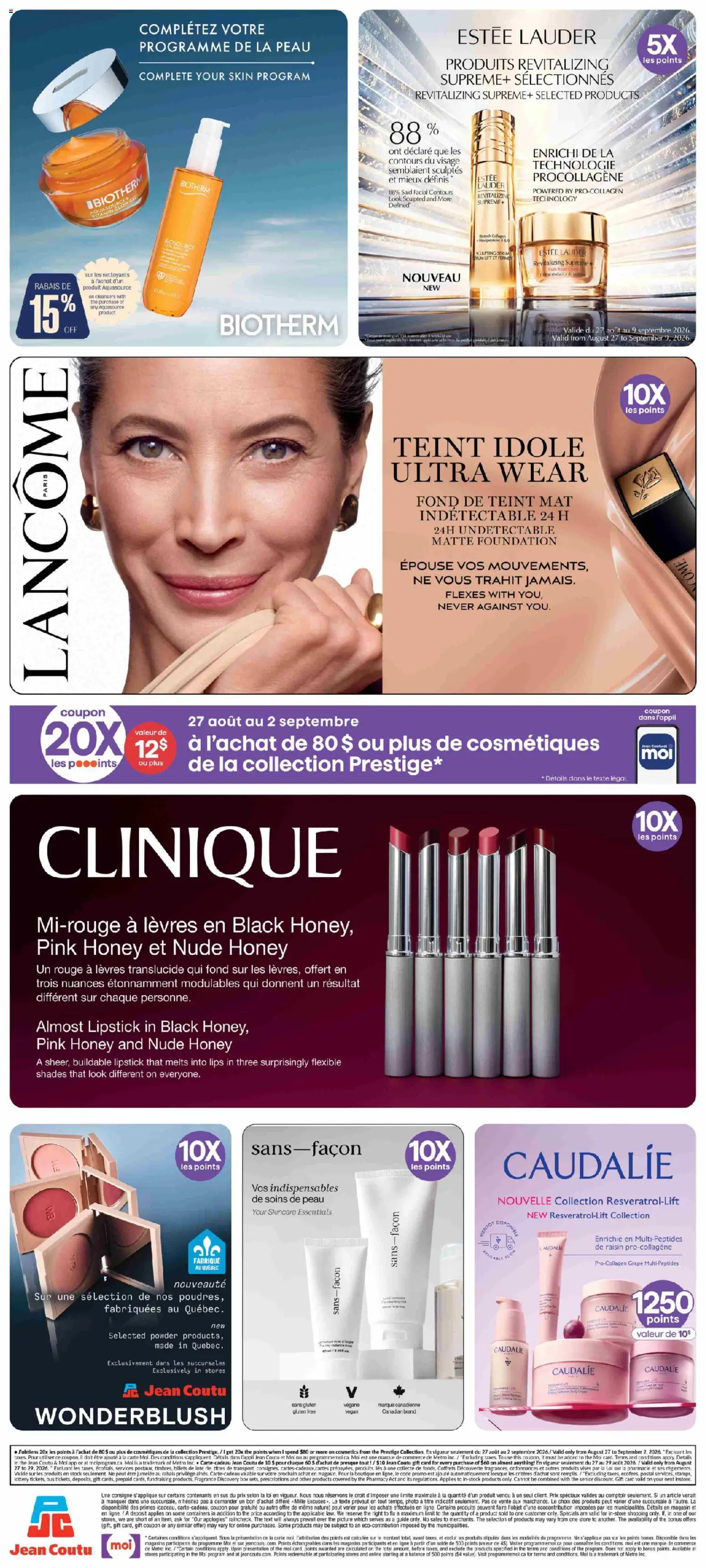 Jean Coutu flyer valid from Aug 27, 2026 | Page: 2