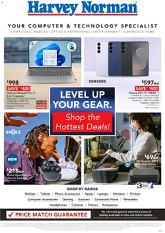 Preview of Harvey Norman Computers Level up your Gear - valid from 18/08/2026