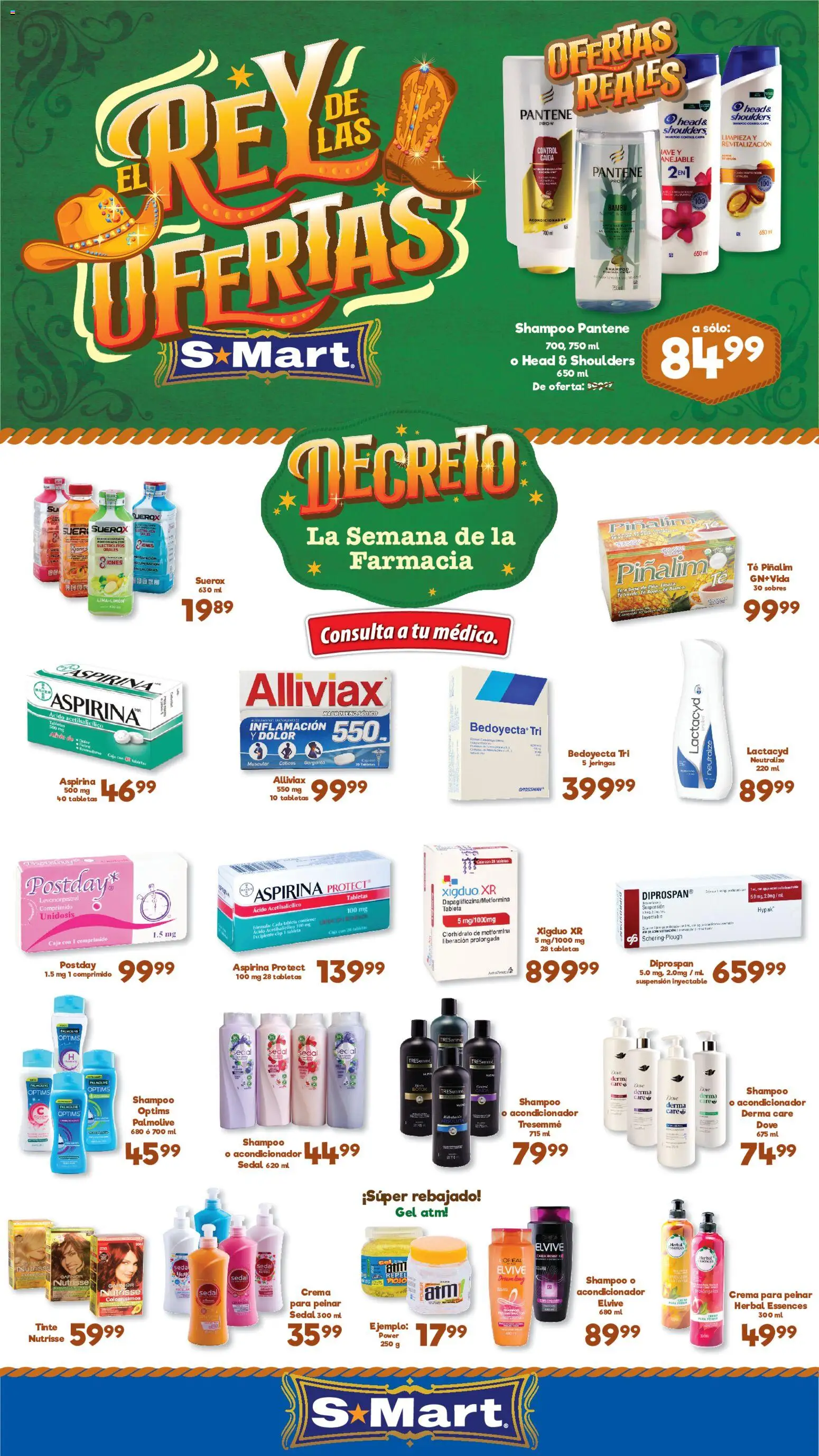 Nuevas ofertas de S-Mart válidas en toda la República Mexicana desde el 17/07/2026. ¡Encuentra las mejores ofertas en S-Mart folleto Ofertas de feria Monterrey! | Página: 1 | Productos: Crema, Cama, Té, Acondicionador