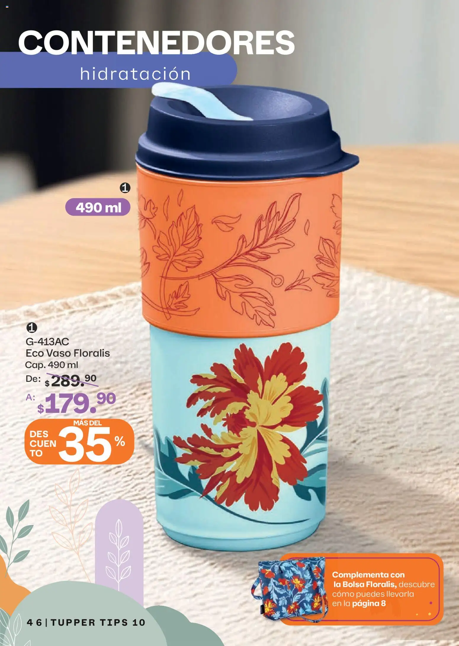 Nuevas ofertas de Tupperware válidas en toda la República Mexicana desde el 07/09/2026. ¡Encuentra las mejores ofertas en Tupperware catálogo! | Página: 46 | Productos: Bolsa, Tupper