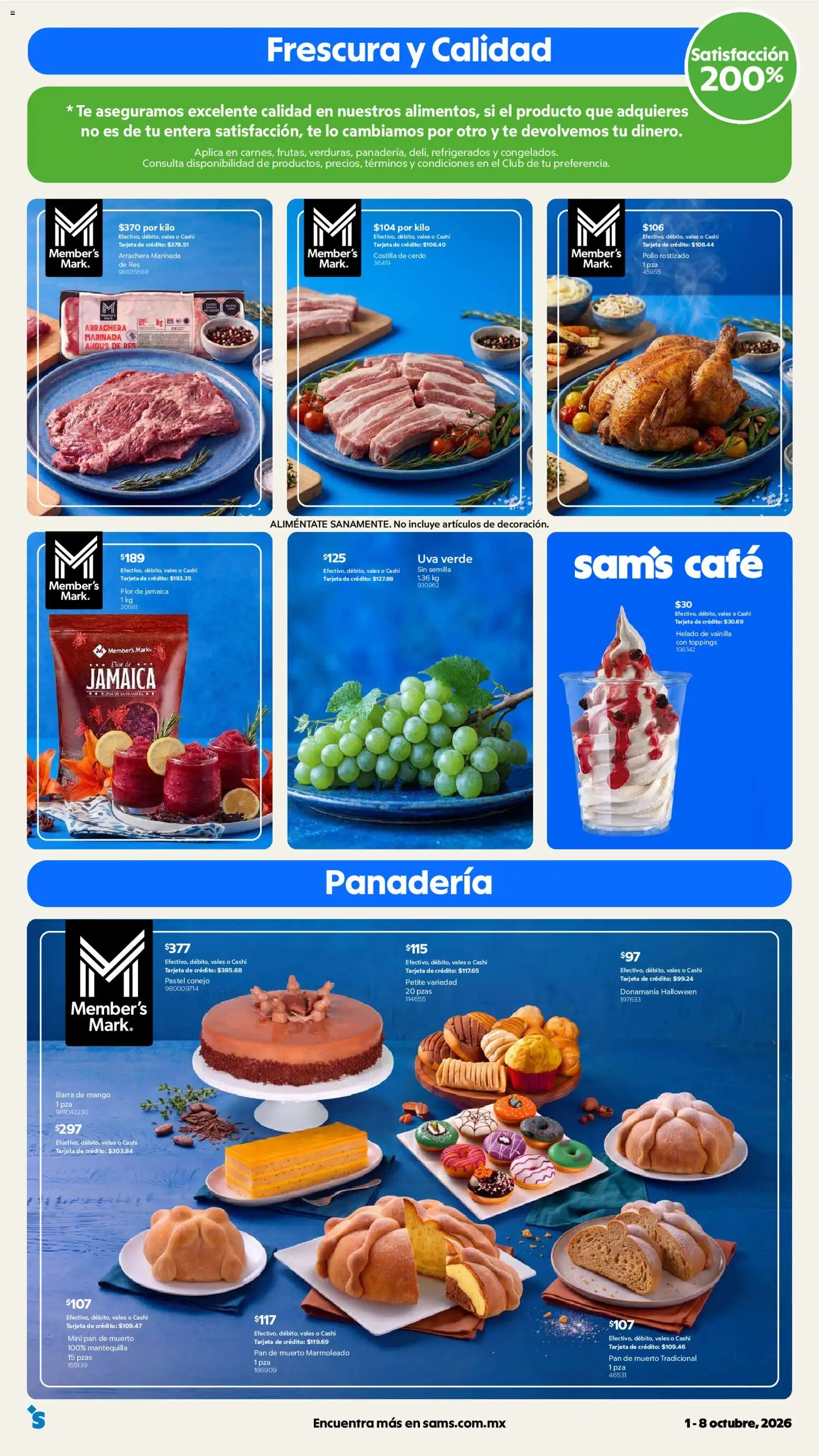 Nuevas ofertas de Sam's Club válidas en toda la República Mexicana desde el 01/10/2026. ¡Encuentra las mejores ofertas en Sam's Club catálogo! | Página: 15 | Productos: Pollo, Mantequilla, Café, Helado