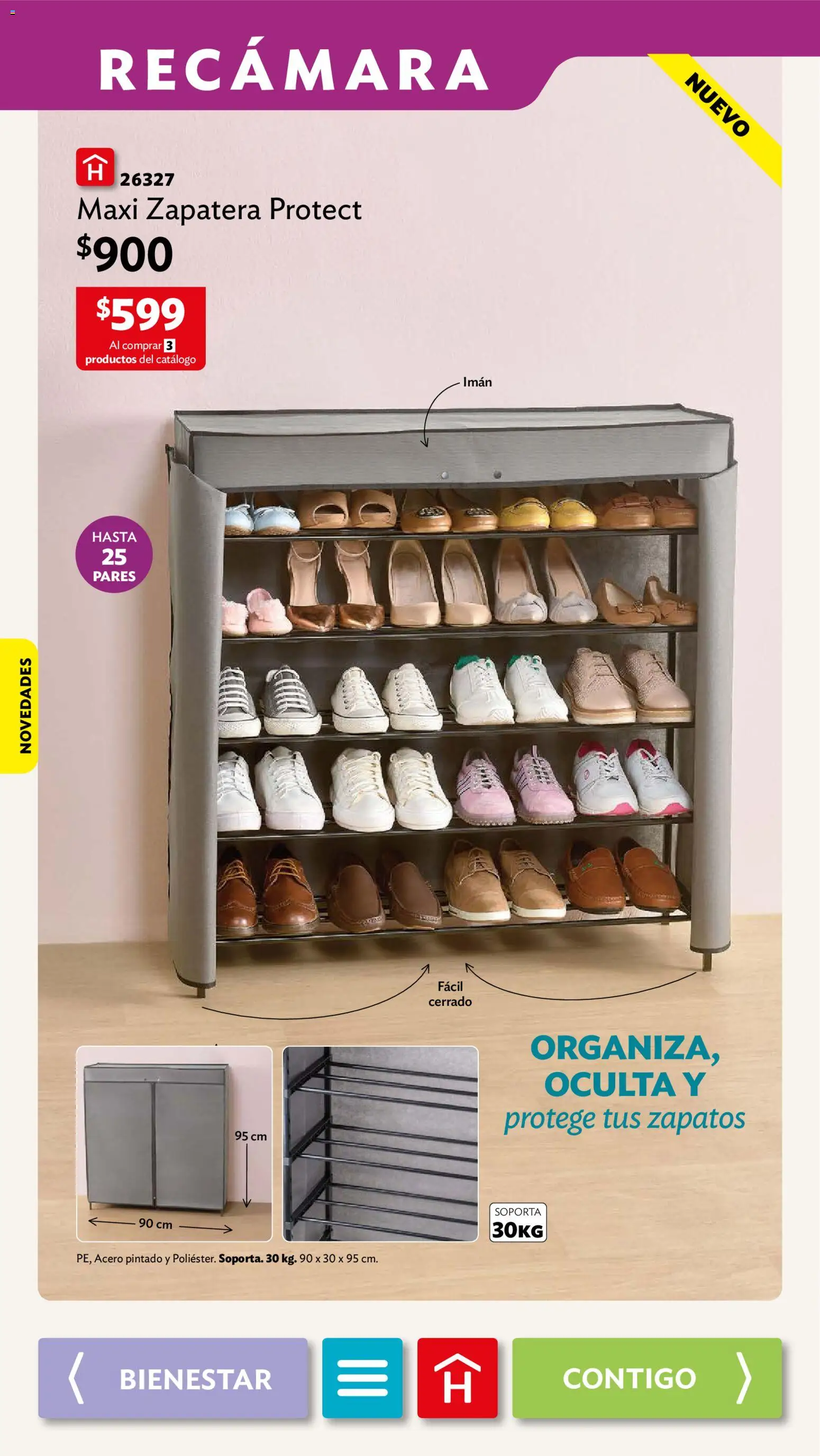 Nuevas ofertas de Betterware válidas en toda la República Mexicana desde el 03/08/2026. ¡Encuentra las mejores ofertas en Betterware campaña 8 2026! | Página: 59 | Productos: Imán, Zapatos