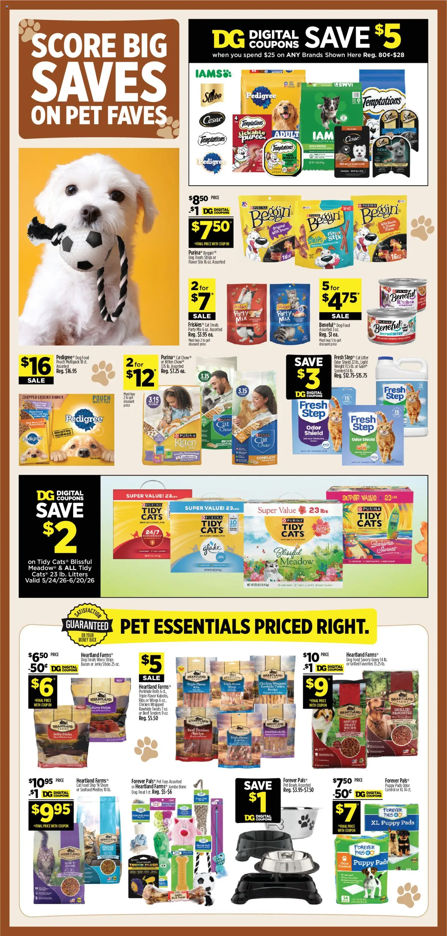 Dollar General Weekly Ad - valid from 07.06.2026 | Page: 13 | Products: Dog Treats, Dog Food, Beef, Weight