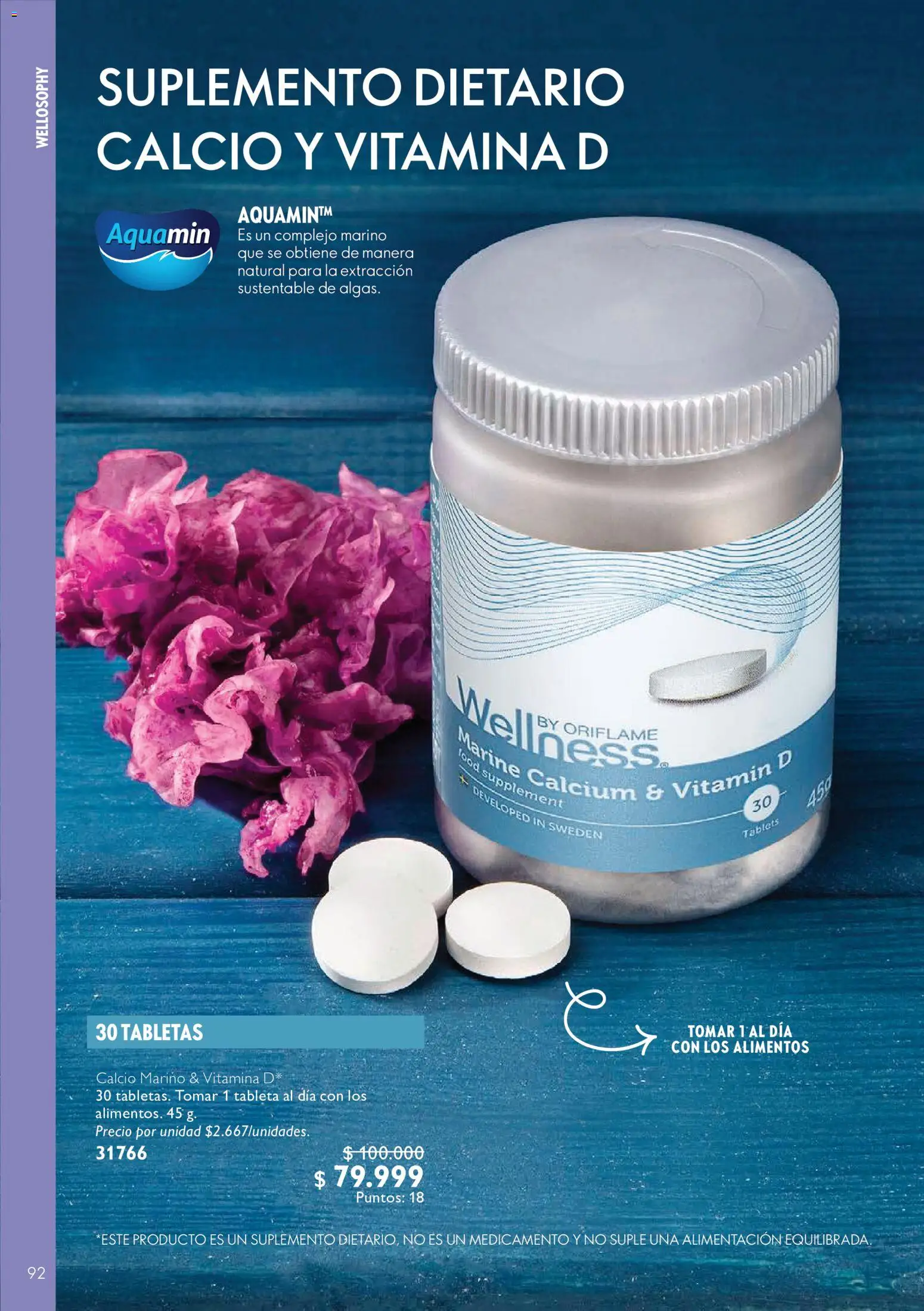 Oriflame revista - valida desde el 01/08/2026 | Página: 92 | Productos: Tableta, Suplemento dietario
