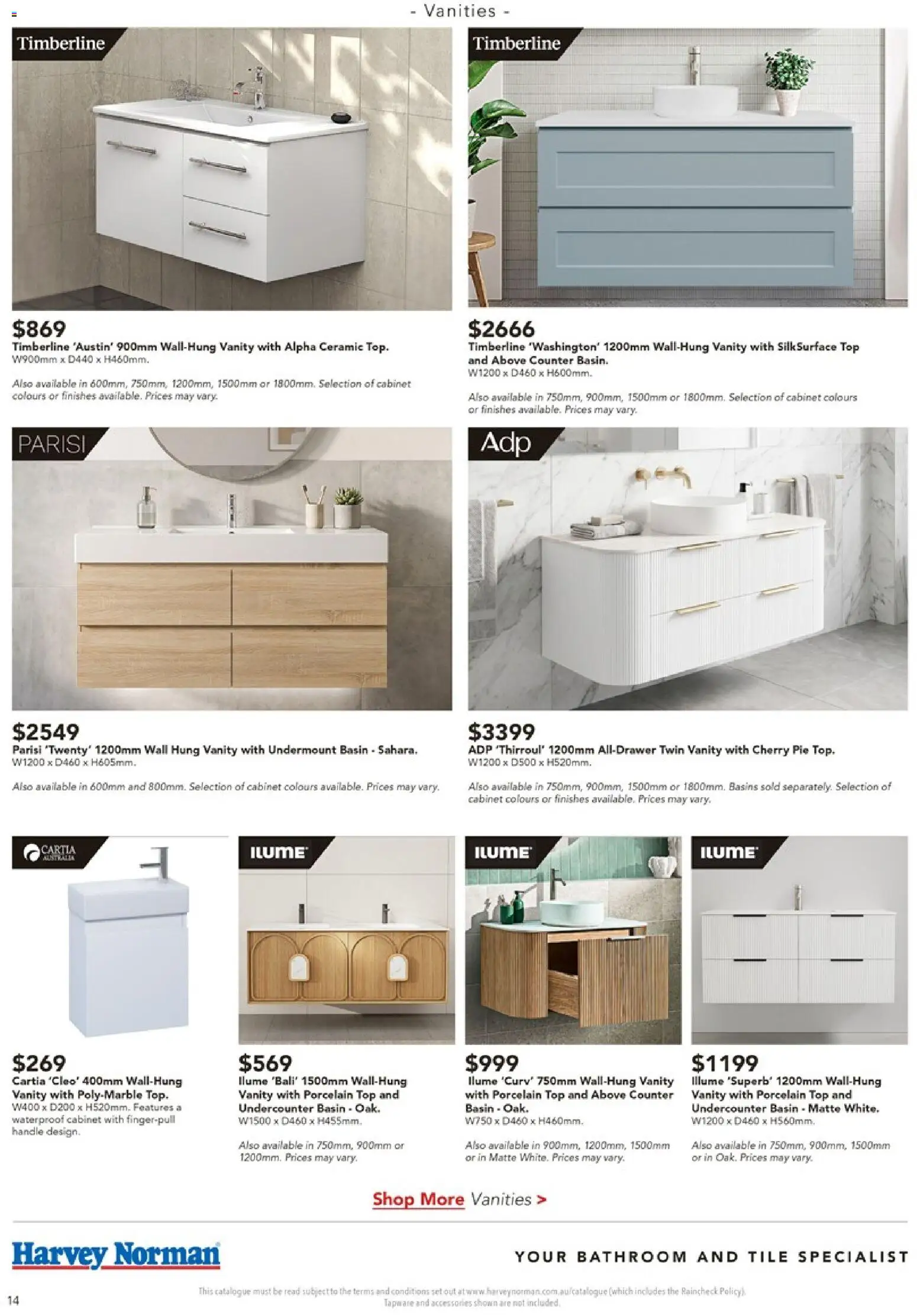 Harvey Norman catalogue - valid from 07.05.2026 | Page: 14 | Products: Cabinet, Accessories, Bathroom