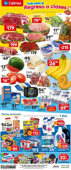 Vista previa de Calimax folleto Ensenada, nuevo folleto de la tienda, válido en México a partir del 28/08/2026