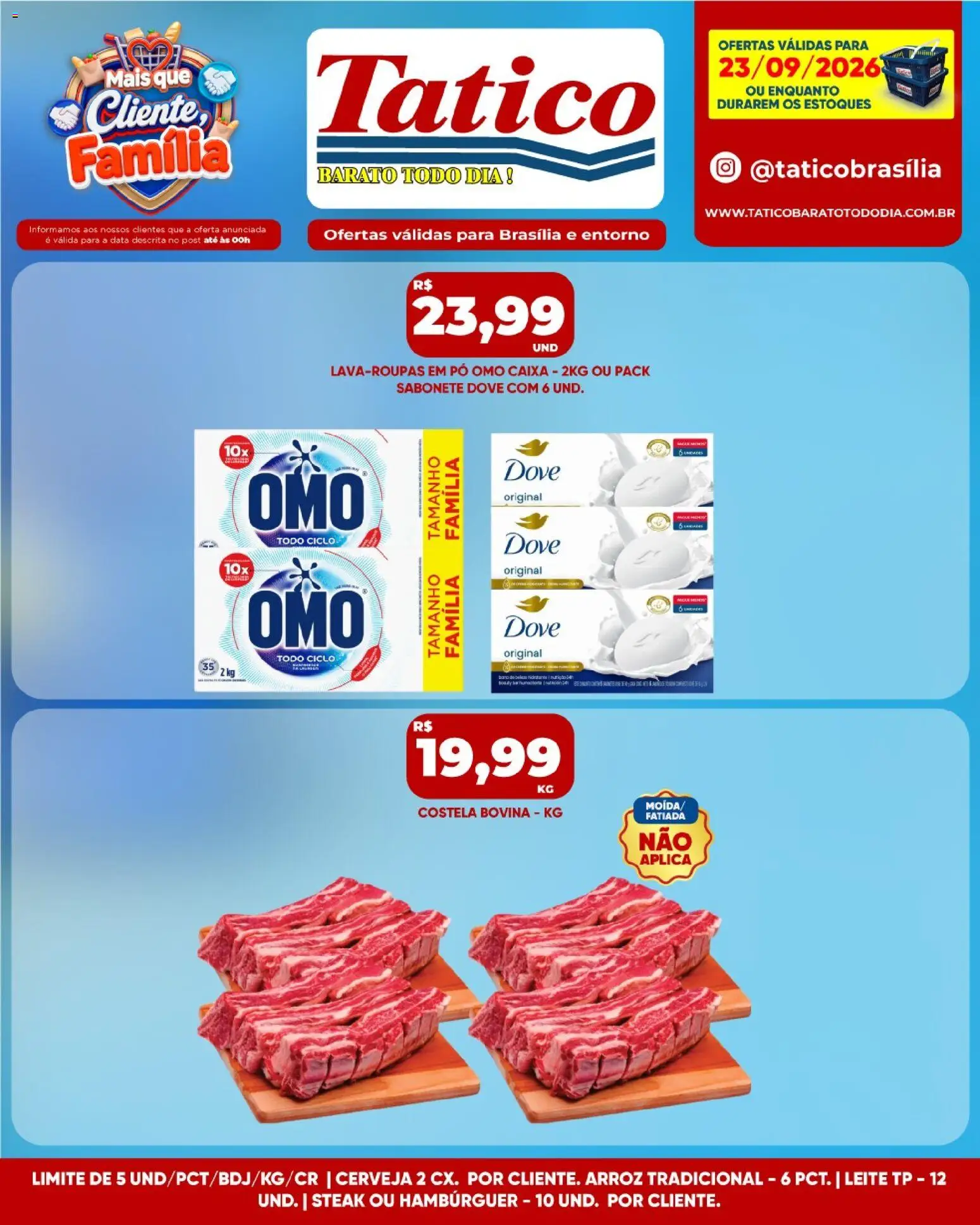 Tatico Folheto - válido de 23/09/2026 | Página: 14 | Produtos: Pó, Steak, Costela bovina, Caixa