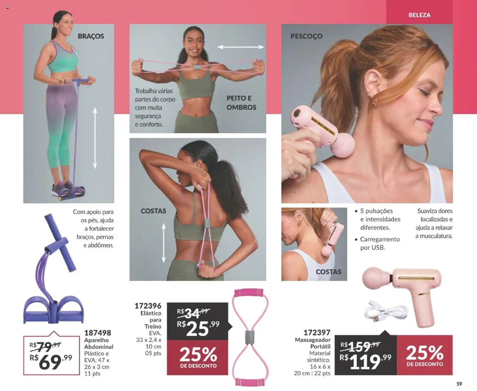 Avon Folheto - válido de 19/07/2026 | Página: 63 | Produtos: Massageador