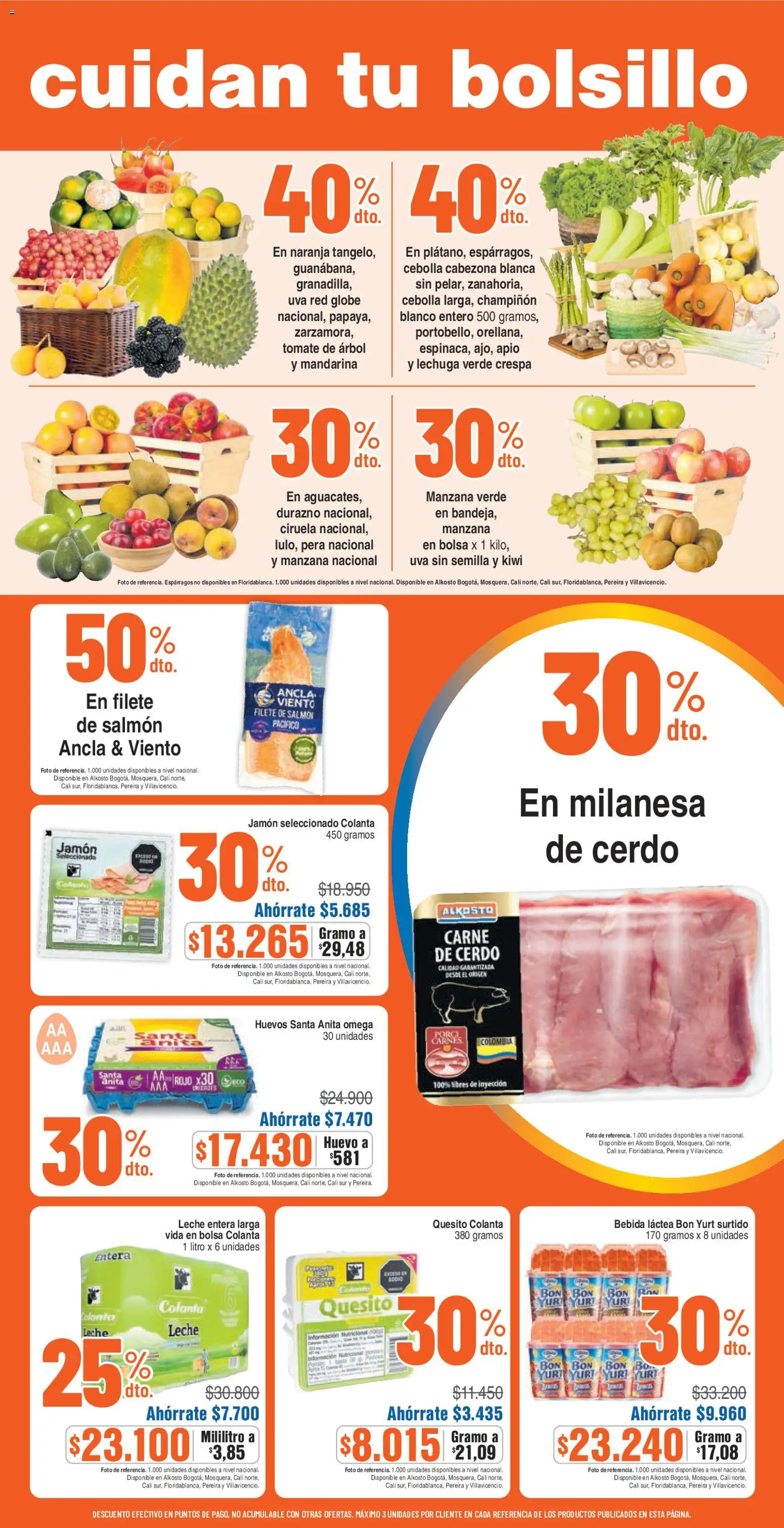 Ktronix revista - valida desde el 29/08/2026 | Página: 3 | Productos: Kiwi, Leche entera, Lechuga, Tomate de árbol