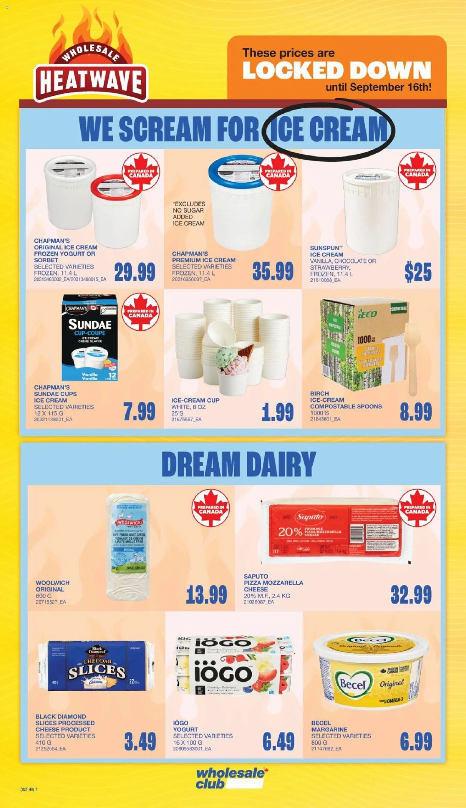 Wholesale Club flyer valid from Aug 20, 2026 | Page: 20 | Products: Sugar, Margarine, Cheddar, Yogurt