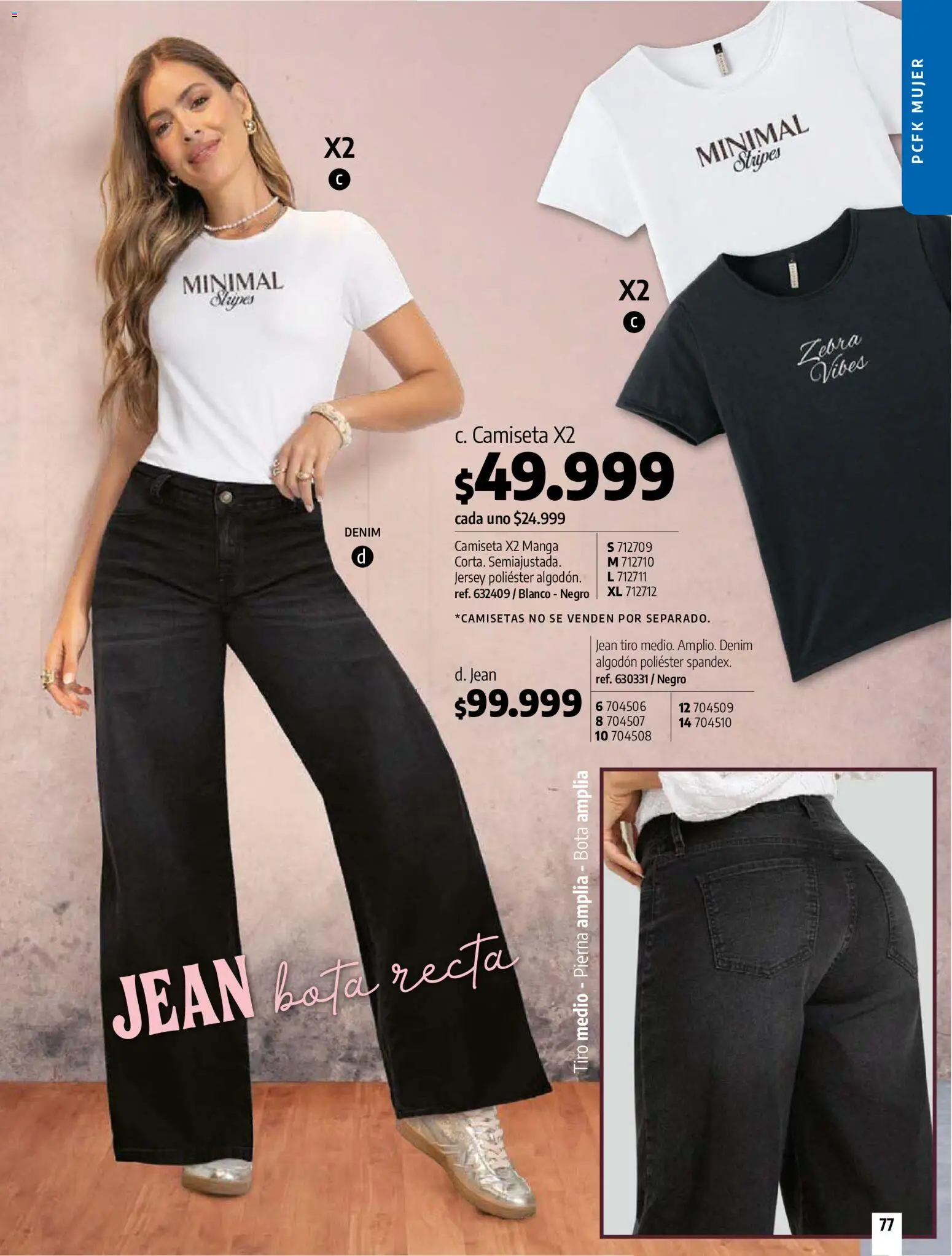 Pacifika revista - valida desde el 21/07/2026 | Página: 76 | Productos: Algodón, Pierna, Jean, Camiseta