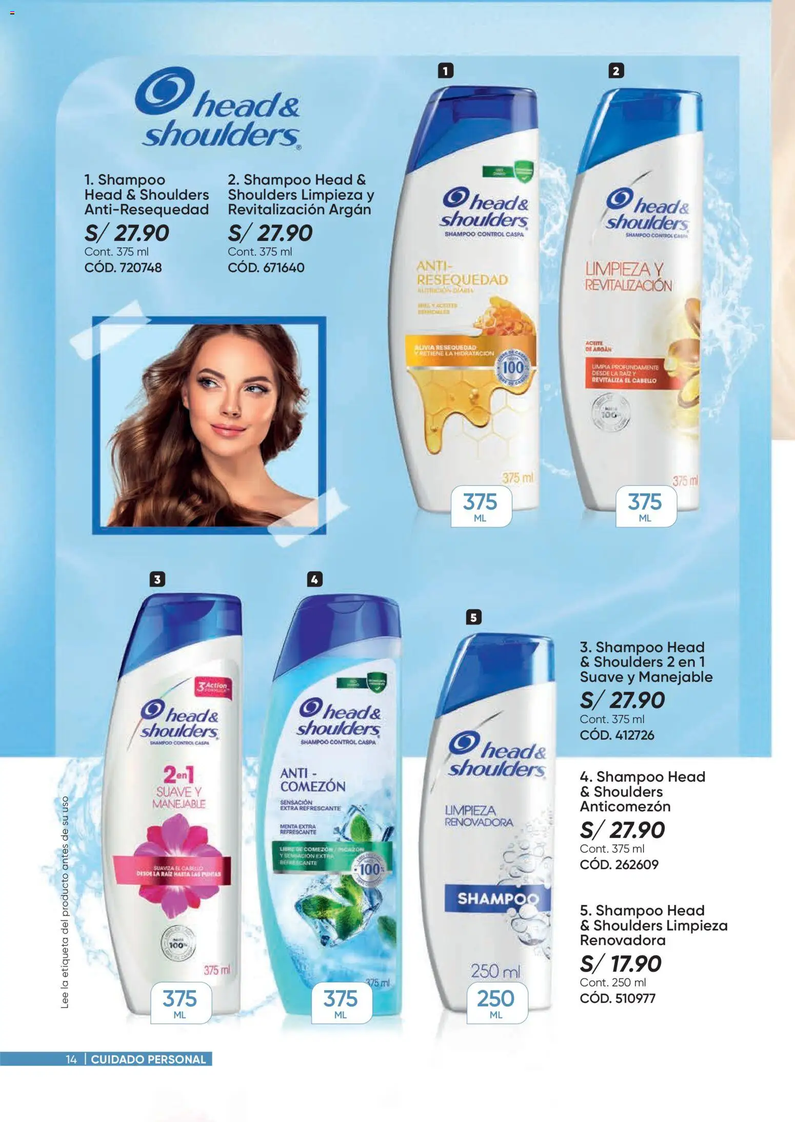 Catálogo Azzorti válido desde 09/03/2026 | Página: 14 | Productos: Shampoo, Cama, Head & Shoulders