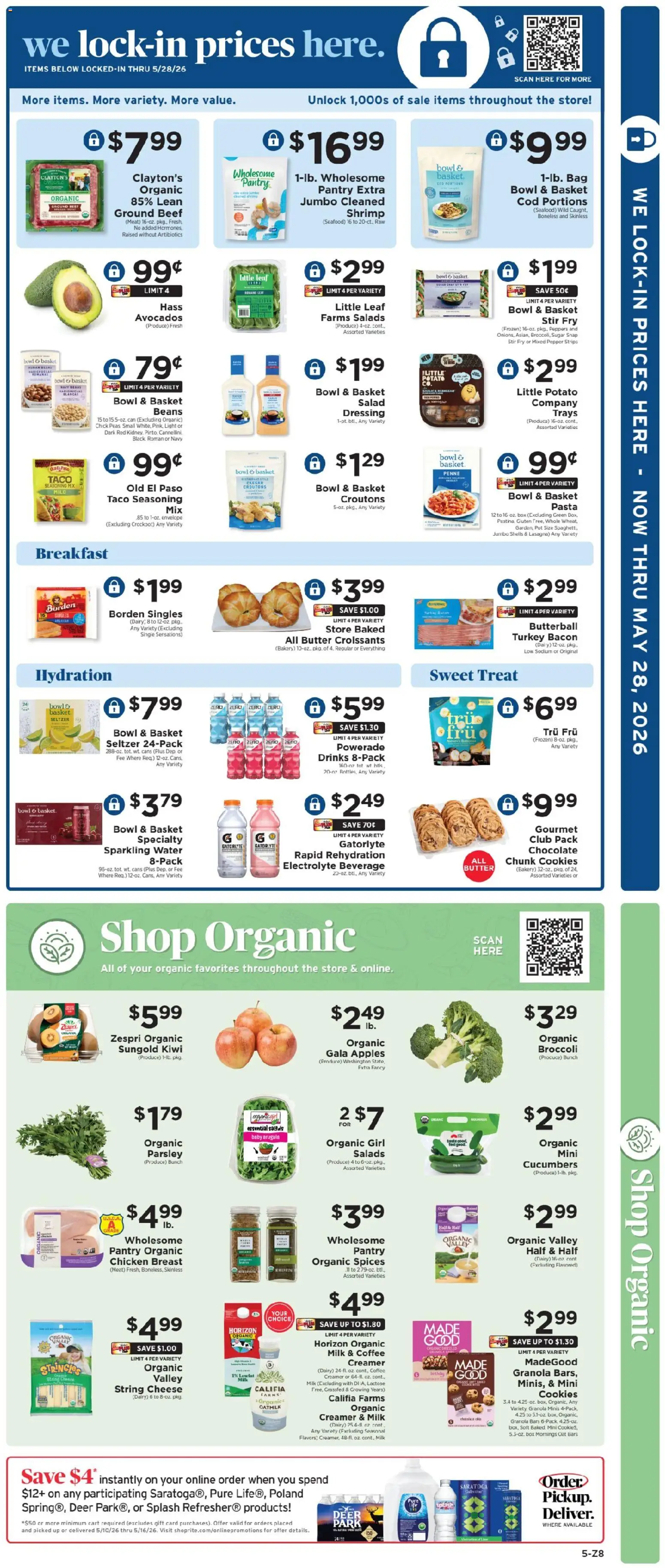 ShopRite Weekly Ad - valid from 08.05.2026 | Page: 7 | Products: Pasta, Kiwi, Cucumbers, Sugar
