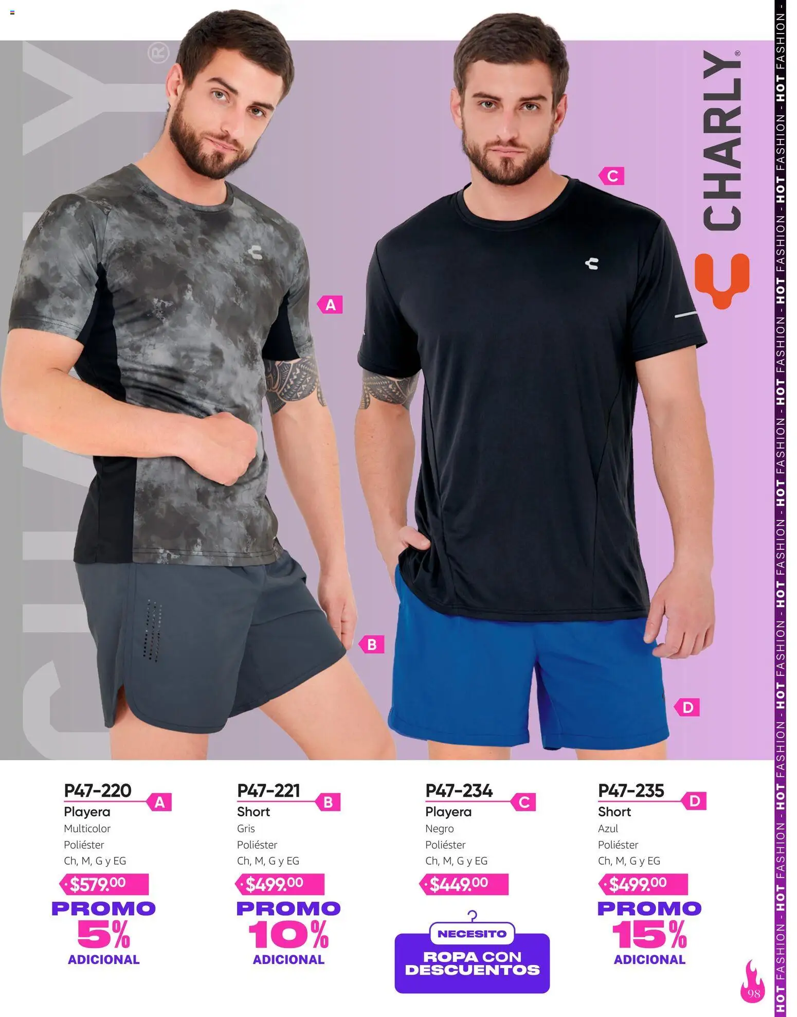 Nuevas ofertas de Cklass válidas en toda la República Mexicana desde el 03/08/2026. ¡Encuentra las mejores ofertas en Cklass catálogo Hot Fashion Ropa! | Página: 180 | Productos: Ropa, Playera, Short