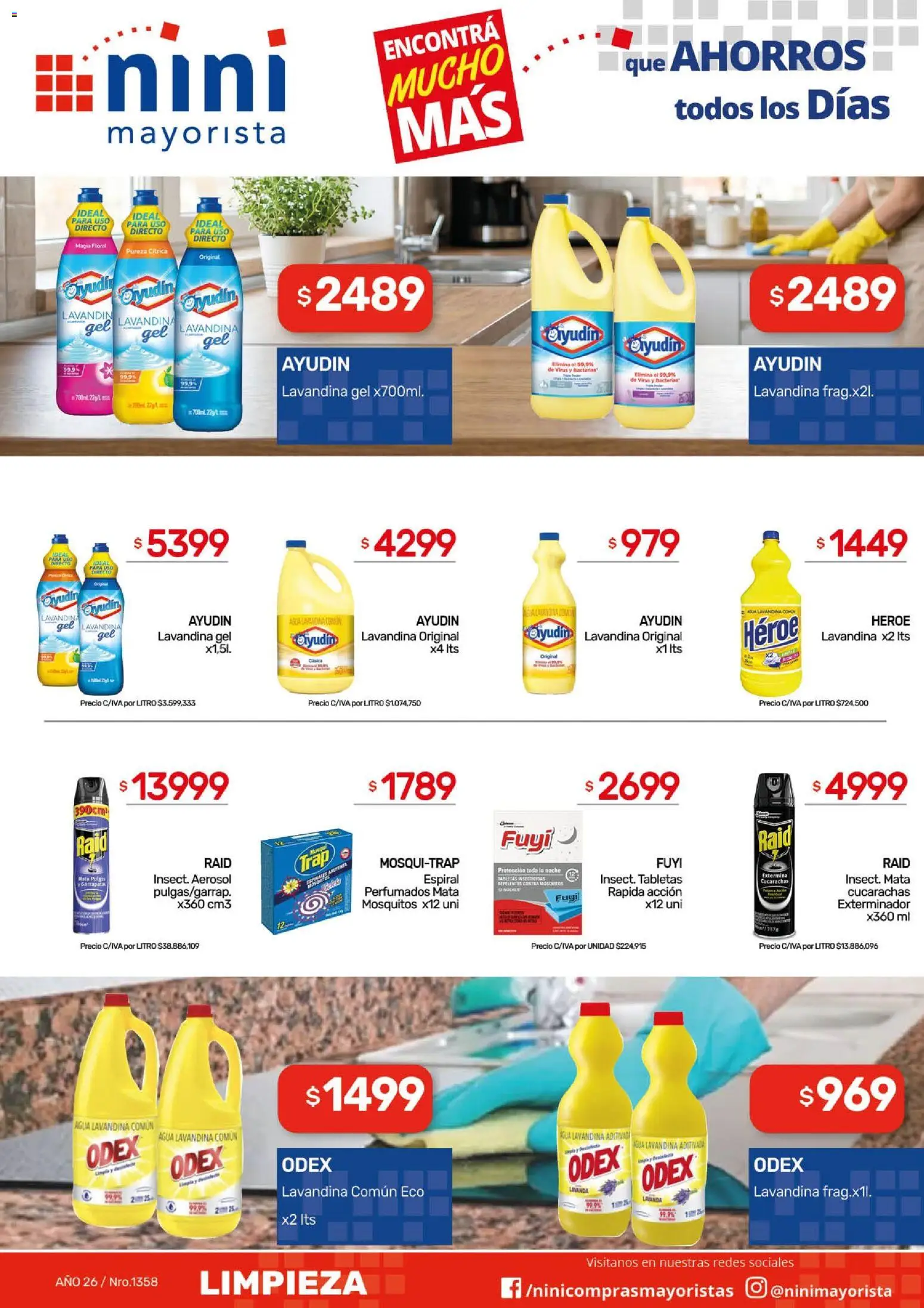 NINI Mayorista ofertas │ válido desde el 04.05.2026 | Página: 10 | Productos: Lavandina, Agua