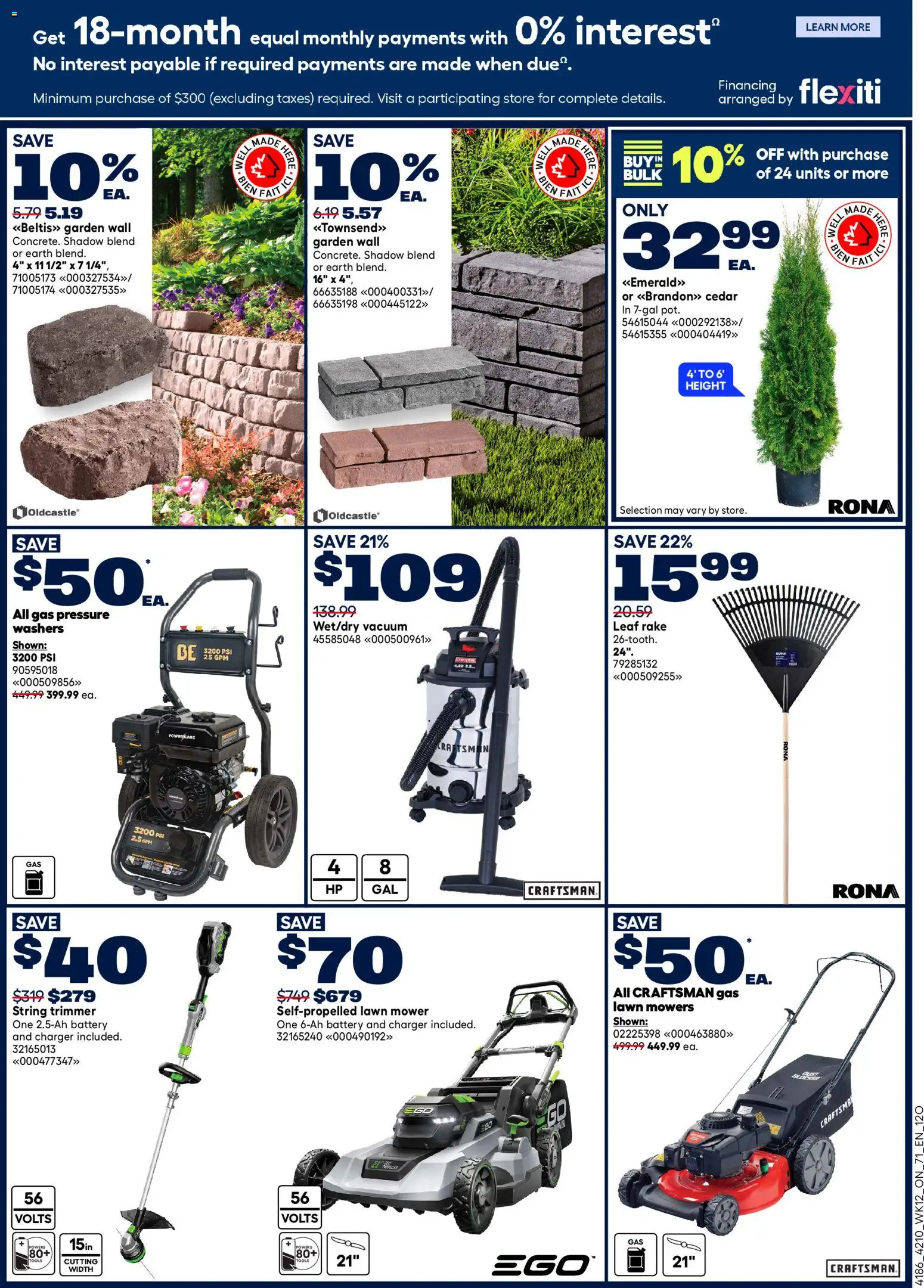 Rona flyer valid from 16.04.2026 | Page: 3 | Products: Mower, Battery