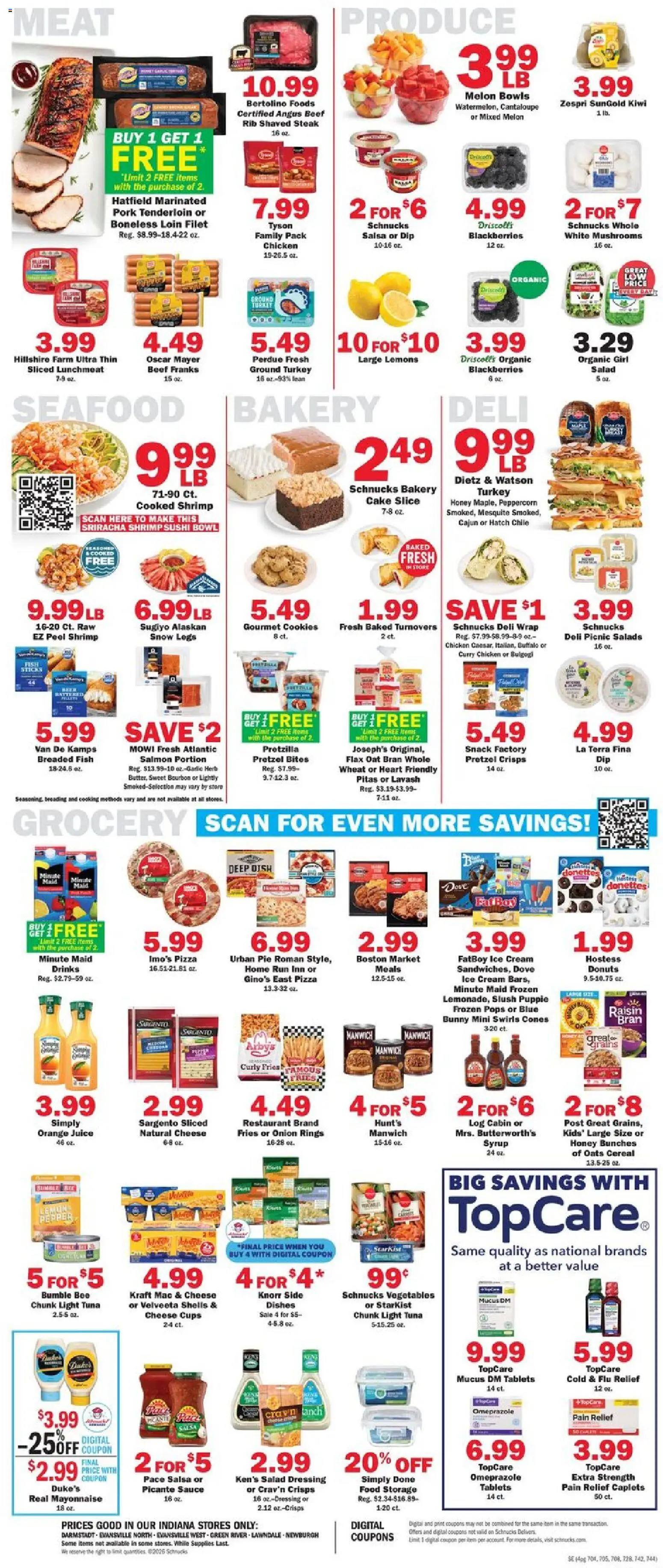 Schnucks Weekly Ad - valid from 08/26/2026 | Page: 4 | Products: Kiwi, Cookies, Vegetables, Garlic