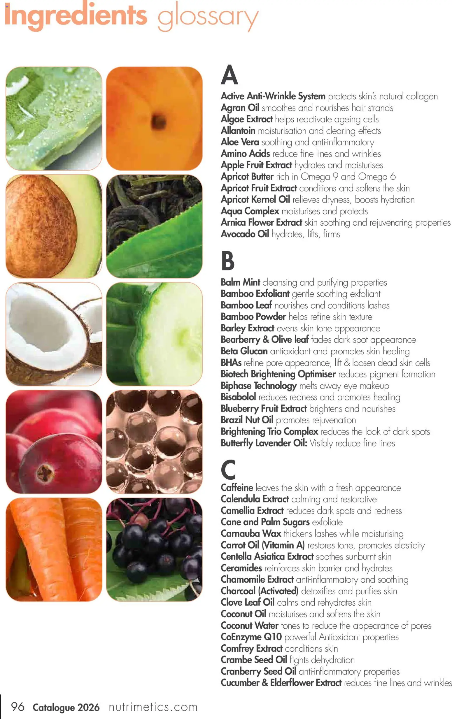 Nutrimetics catalogue - valid from 01/01/2026 | Page: 96 | Products: Ingredients, Omega, Water, Coconut oil