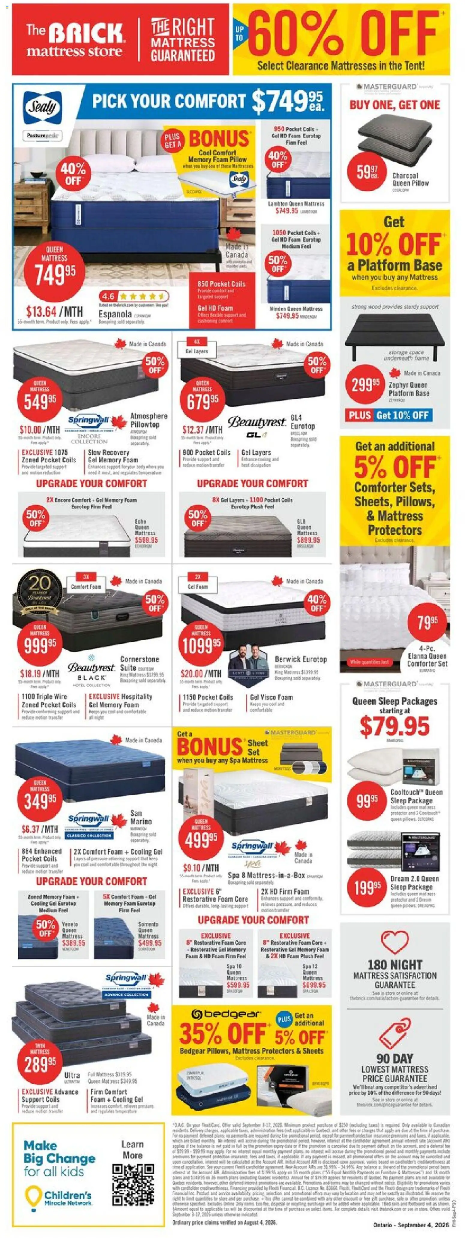 The Brick flyer valid from Sep 3, 2026 | Page: 16