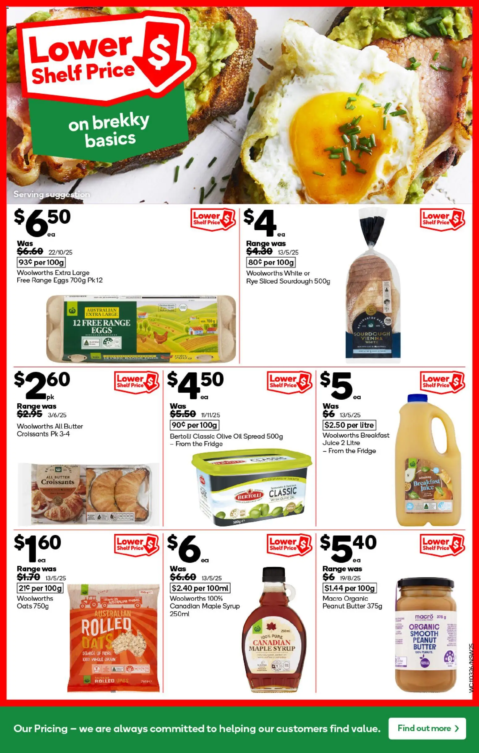 Woolworths catalogue - valid from 11.03.2026 | Page: 25 | Products: Shelf, Eggs, Olive oil, Fridge