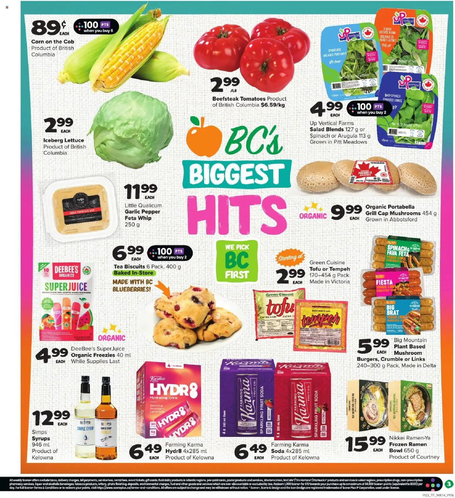 Thrifty Foods flyer valid from Jul 30, 2026 | Page: 4 | Products: Tea, Cap, Salad, Grill