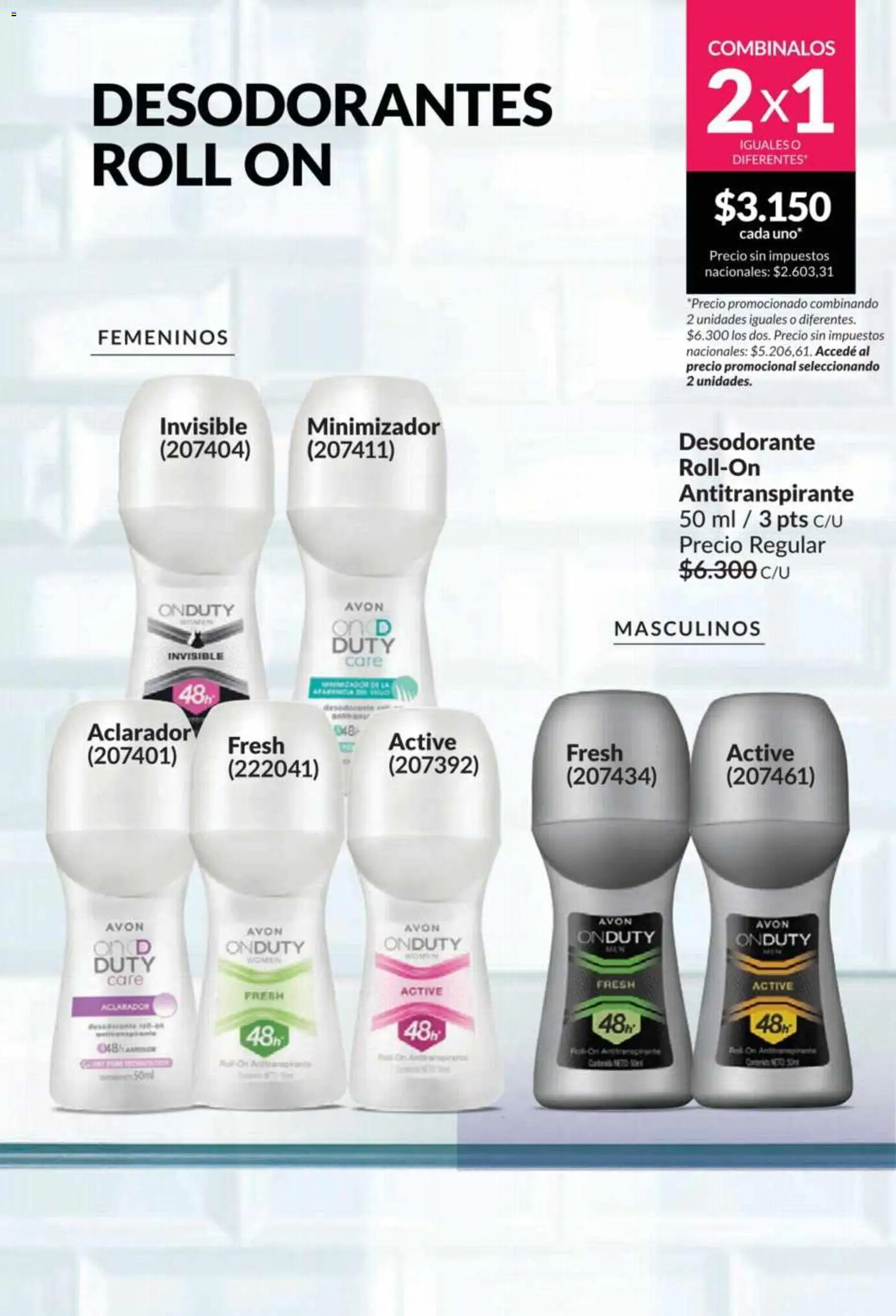 Catálogo AVON Campaña 5/2026 │ válido desde el 01.05.2026 | Página: 169 | Productos: Desodorante, Antitranspirante