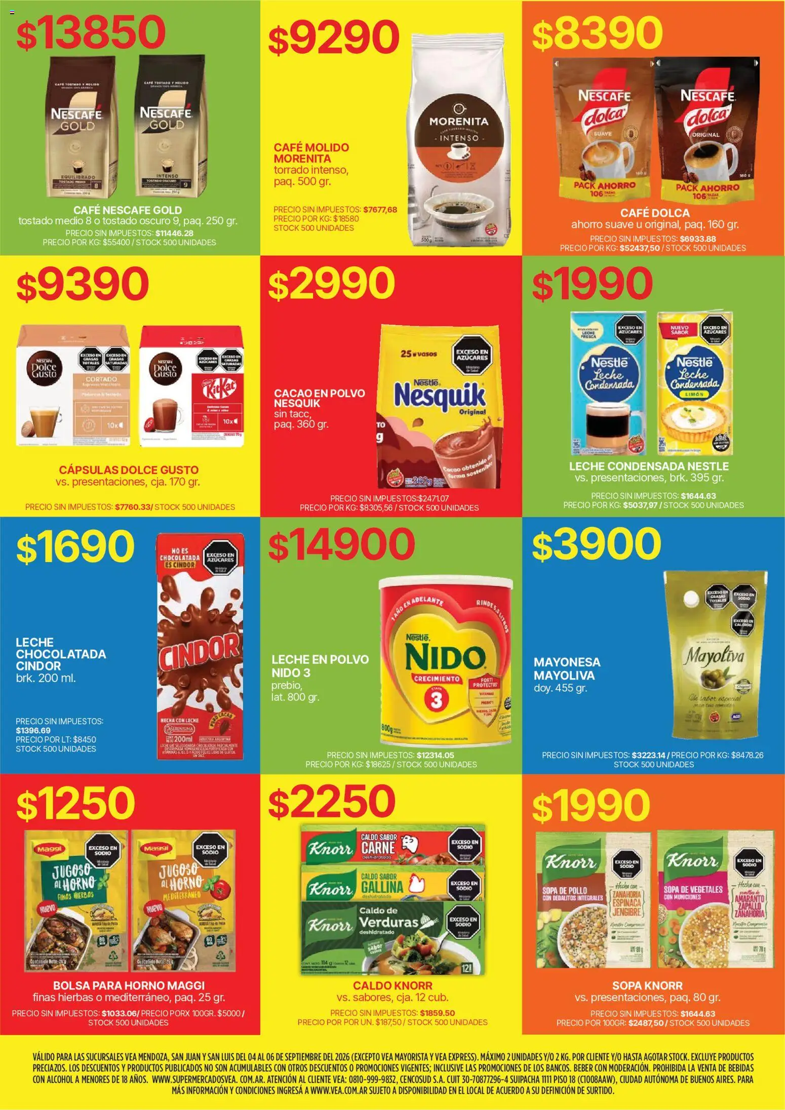 Vea - Fin de semana Destacados │ válido desde el 04/09/2026 | Página: 6 | Productos: Hierbas, Pollo, Espinaca, Cacao