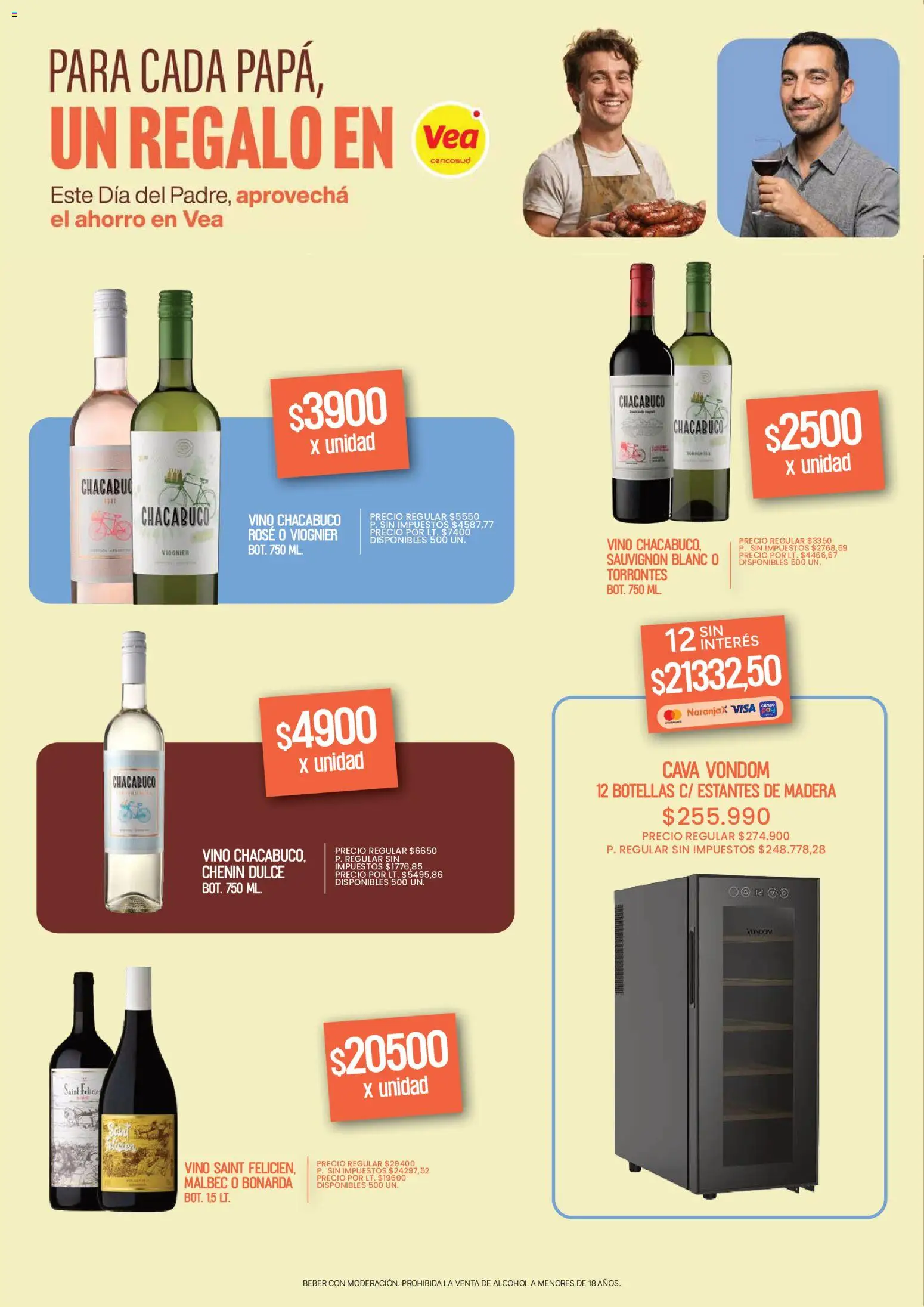 Vea - Día del Padre │ válido desde el 08.06.2026 | Página: 11 | Productos: Estantes, Vino, Cava