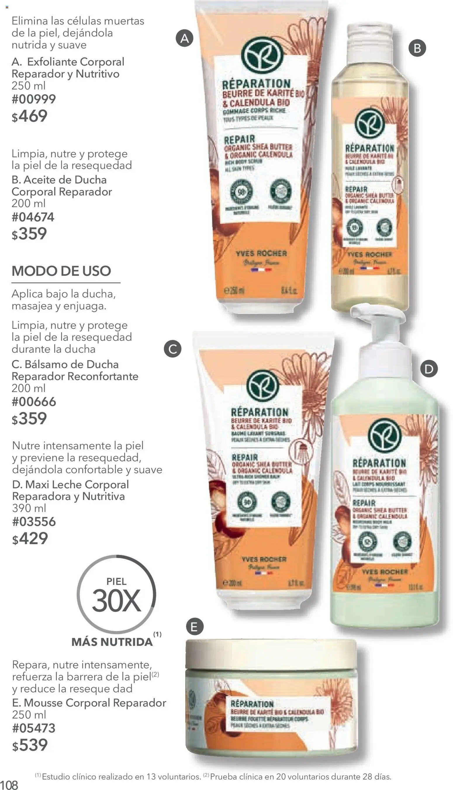 Nuevas ofertas de Yves Rocher válidas en toda la República Mexicana desde el 14/07/2026. ¡Encuentra las mejores ofertas en Yves Rocher campaña 10 2026! | Página: 110 | Productos: Exfoliante corporal, Aceite, Mousse, Bálsamo
