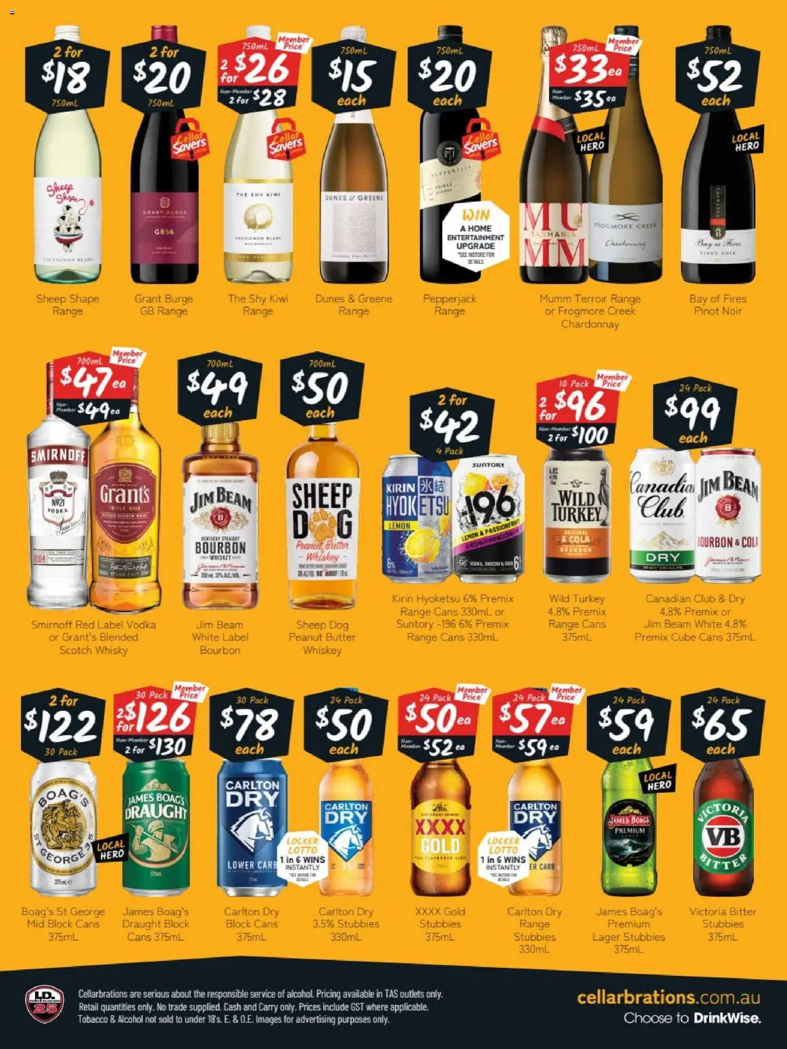 Cellarbrations catalogue - valid from 07/09/2026 | Page: 2 | Products: Jim Beam, Bourbon, Whiskey, Kiwi