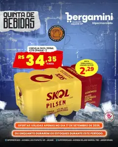 Supermercado Bergamini ofertas Quinta de Bebidas - Pré-Visualização do folheto da loja Supermercado Bergamini, válido de 17/09/2026